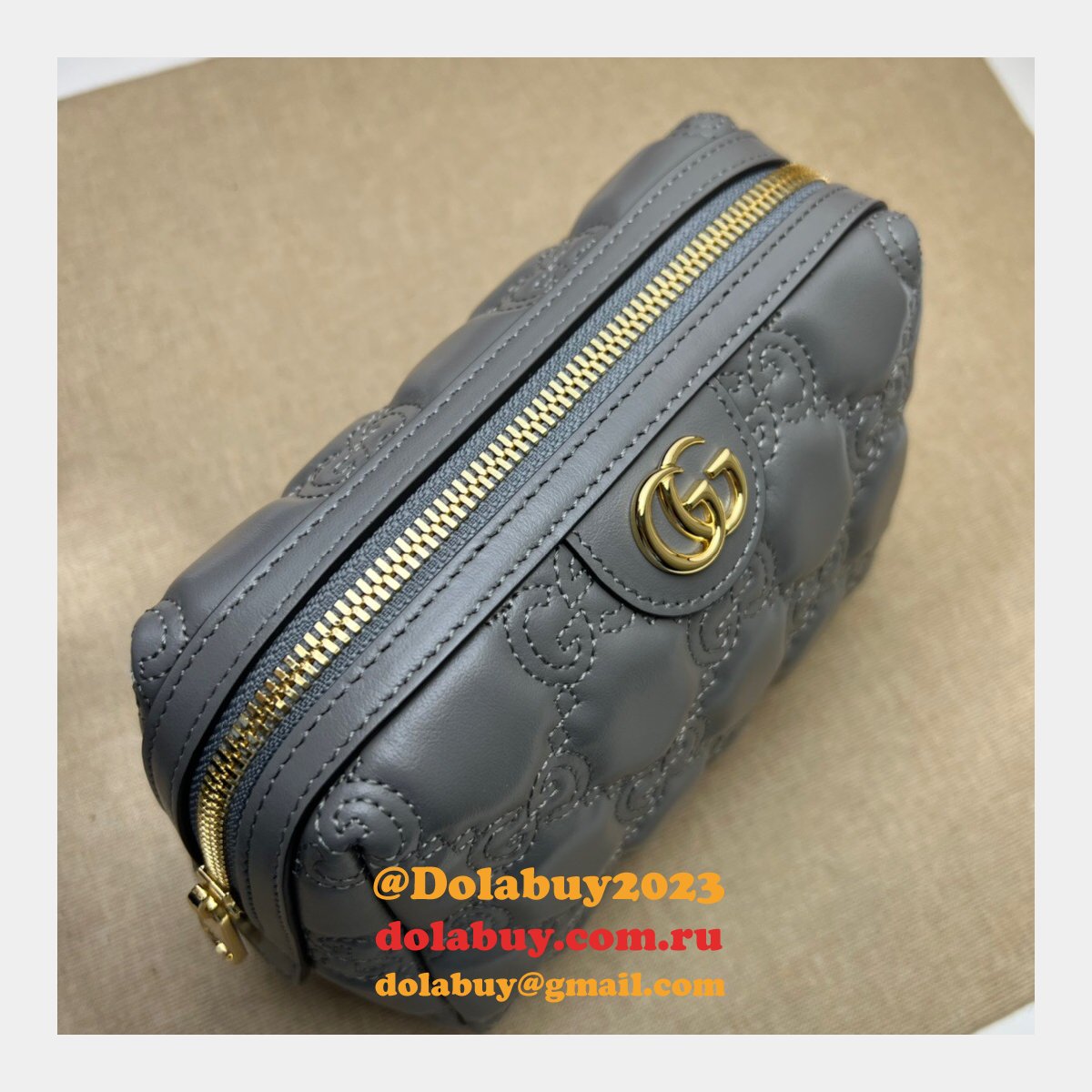 designer G*u*i gg matelassé beauty 726047 case bag