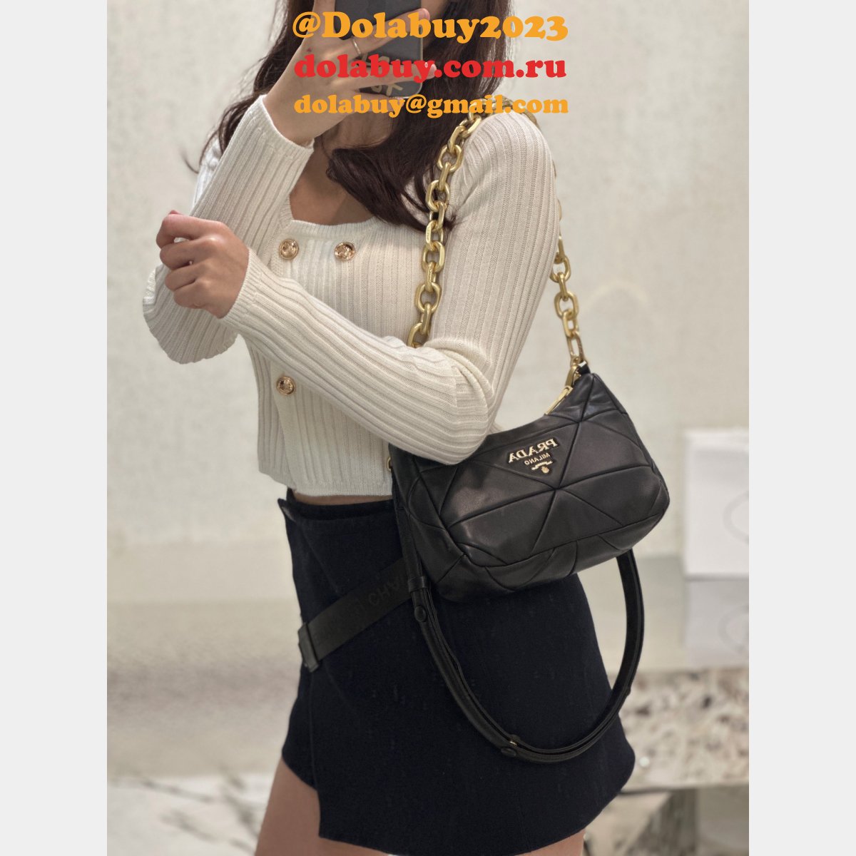 Replica 1BC157 Duplicate Prada Shop High Quality Shoulder Bags