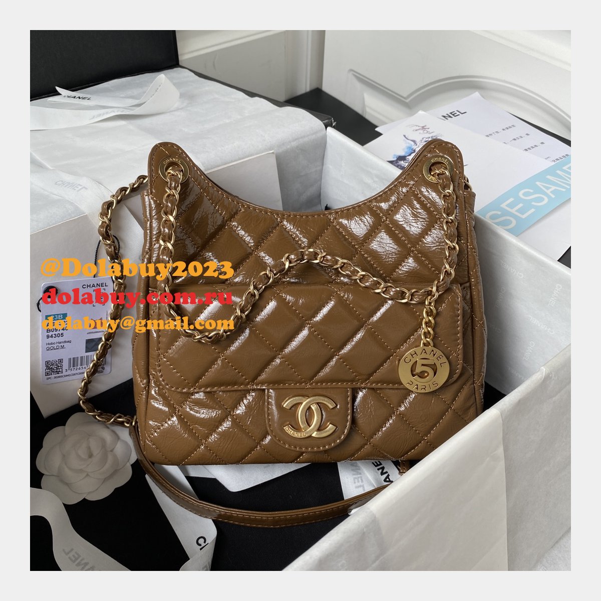 The Best High Quality AS4322 Hobo Shiny Replica Handbag