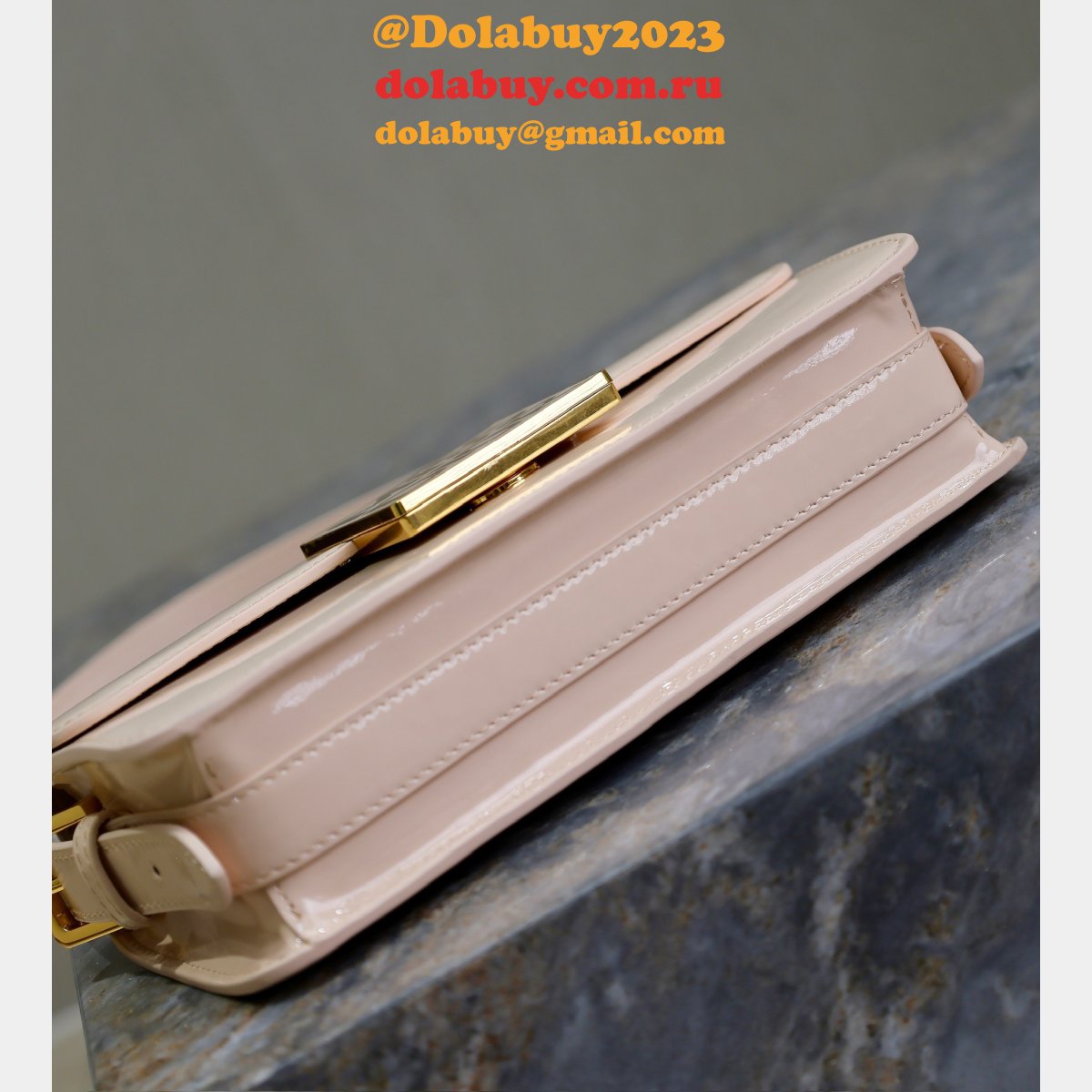 7 Star Miss Dior Graffiti patent leather shoulder bag