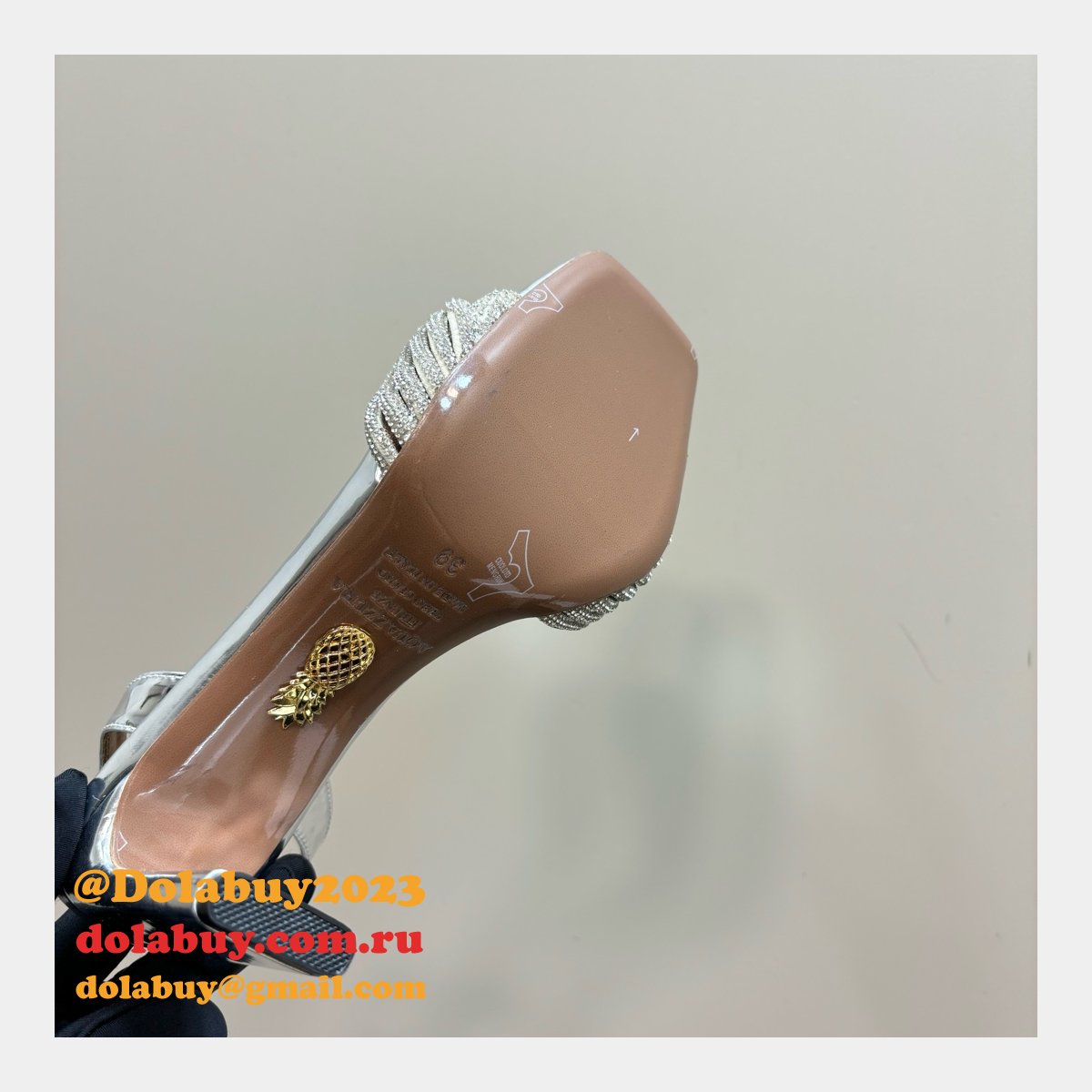 Luxury Best Aquazzura High-heeled Sandals 10CM