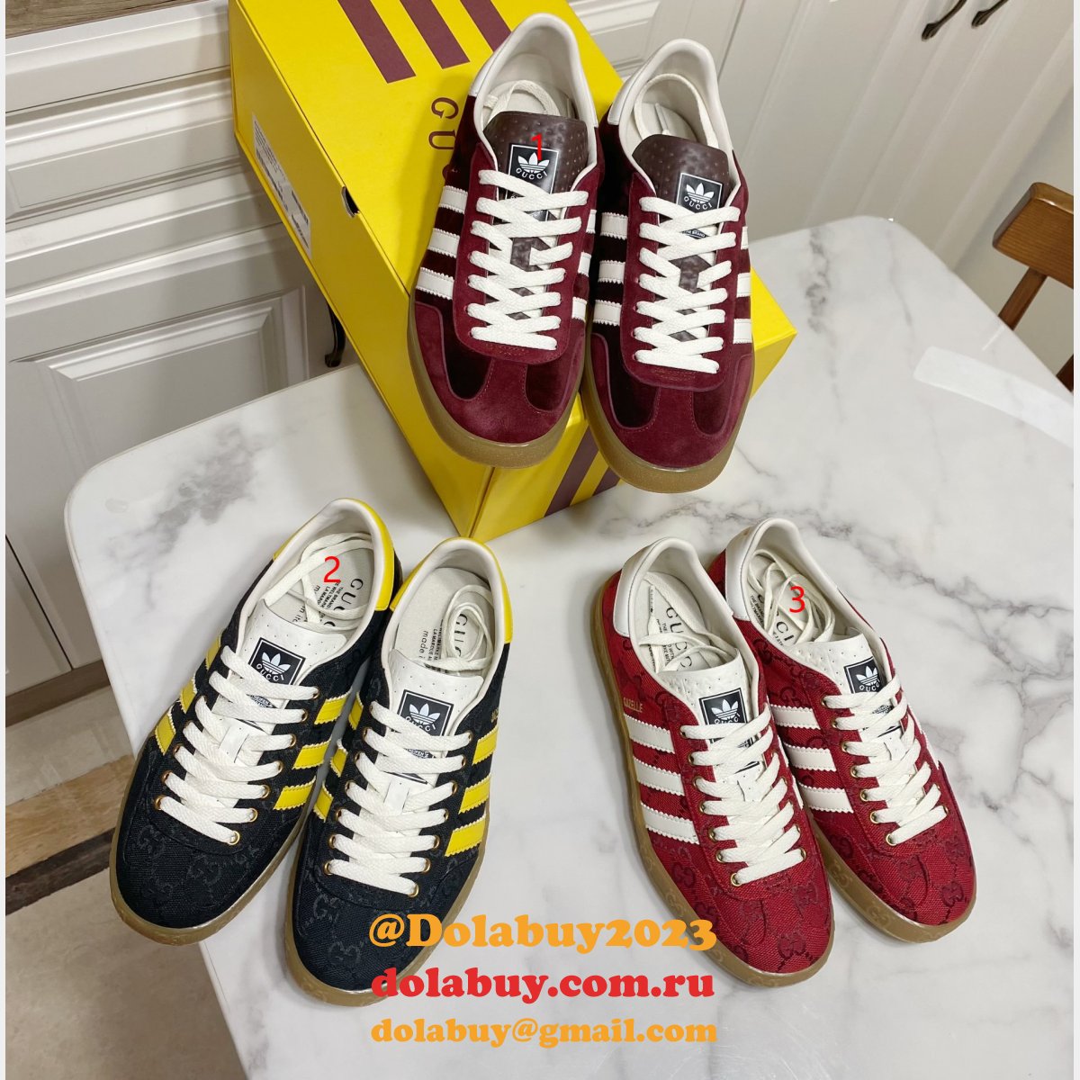 replicas best fake G*u*i shamrock joint skate men/women shoes