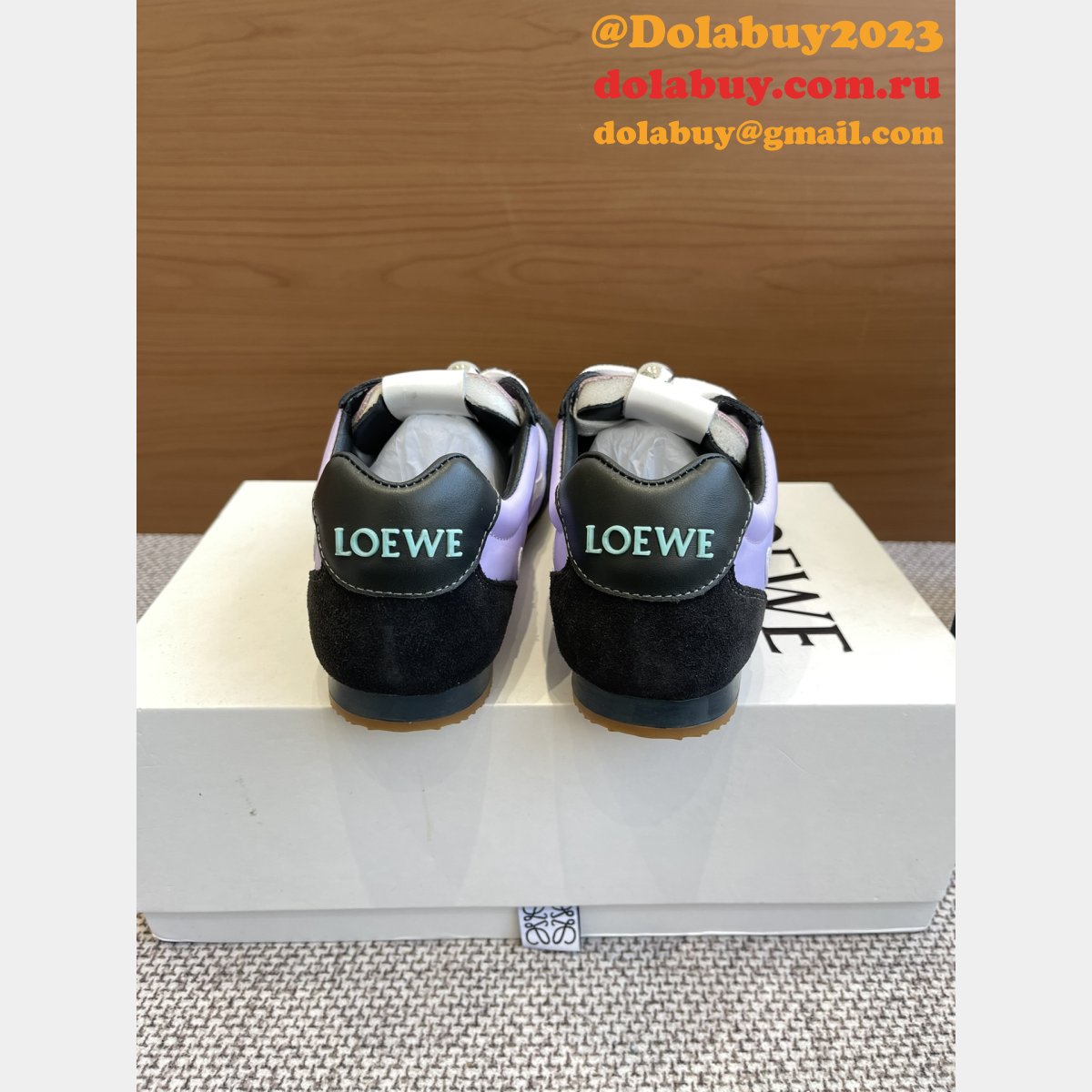 Ballet Runner 2.0 In Nylon And Calfskin