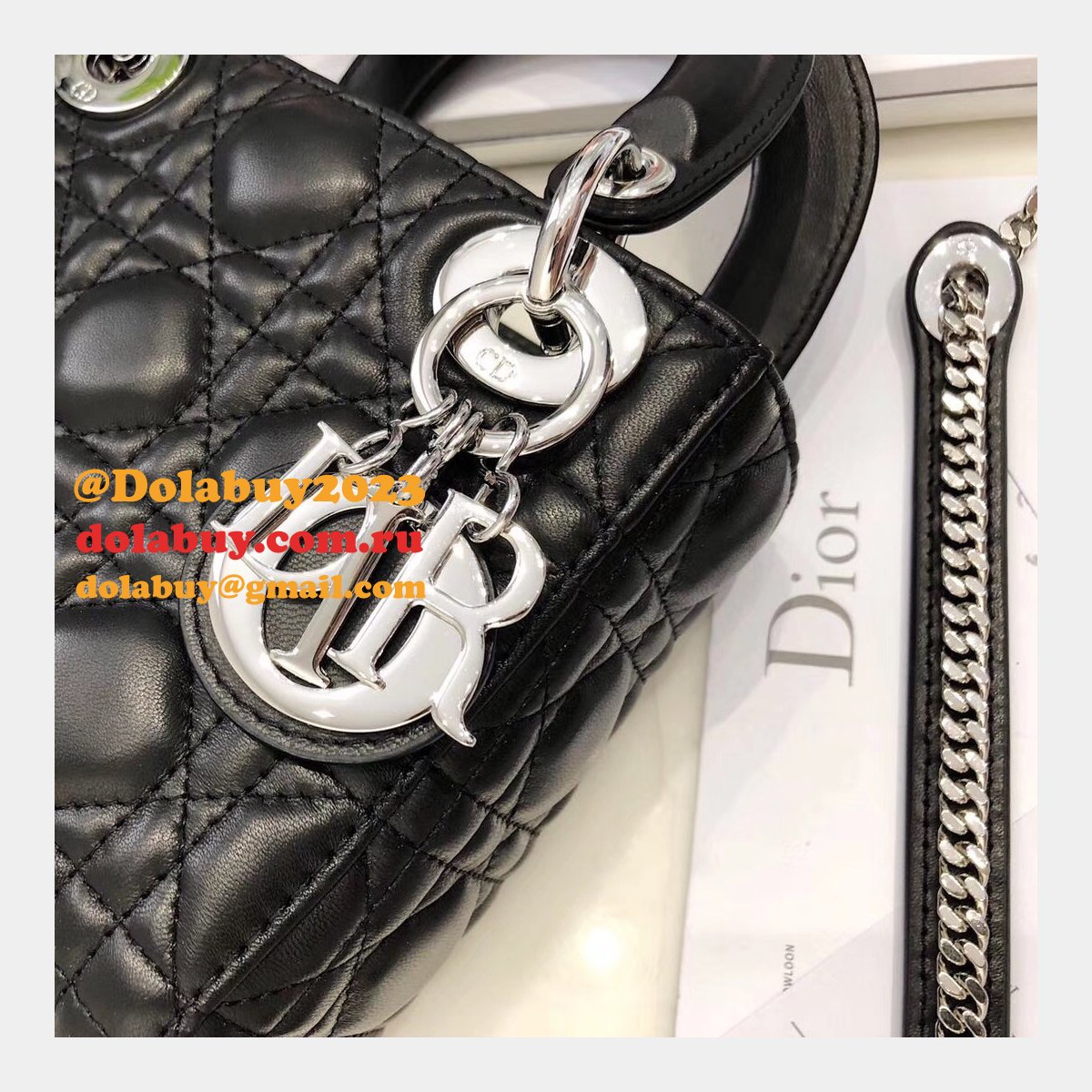 AAA+ Christian Lady Dior Handbags Online Purchase MINI 17CM