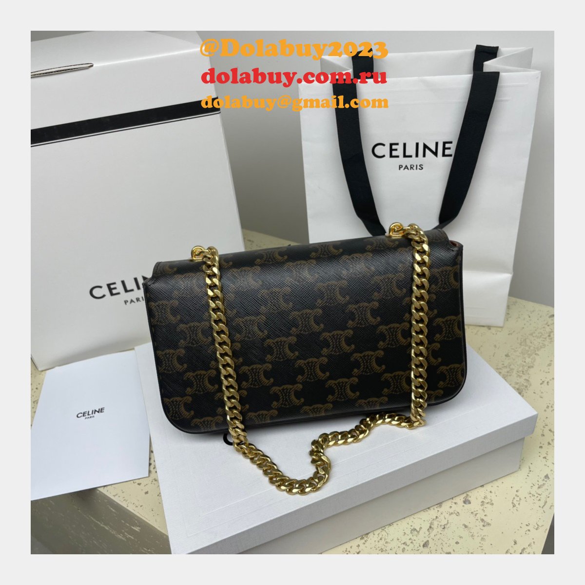 Replica Celine Buy Fake Triomphe 20.5CM Online Sale