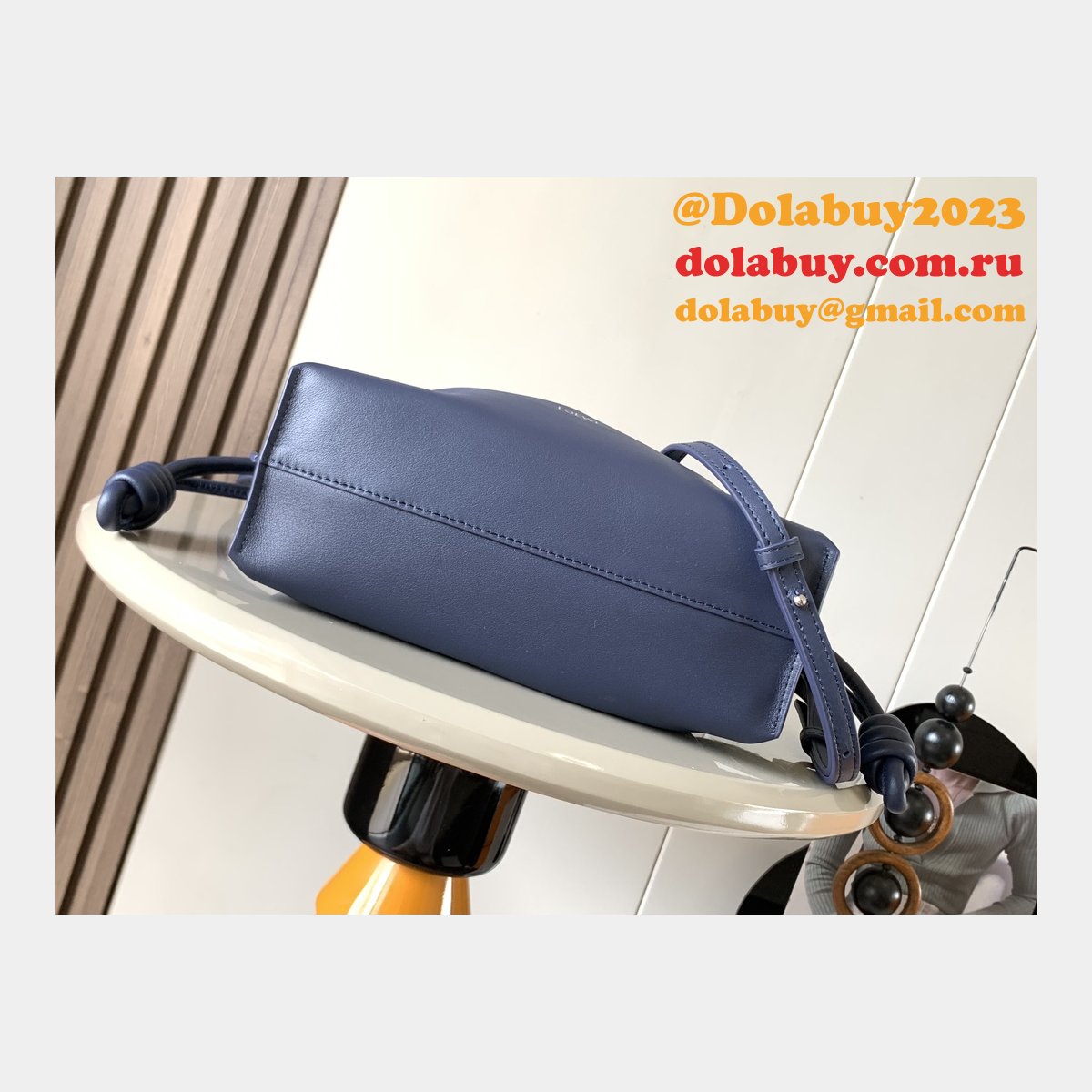 7 Star Loewe Flamenco Nappa Leather Clutch Lucky Bag