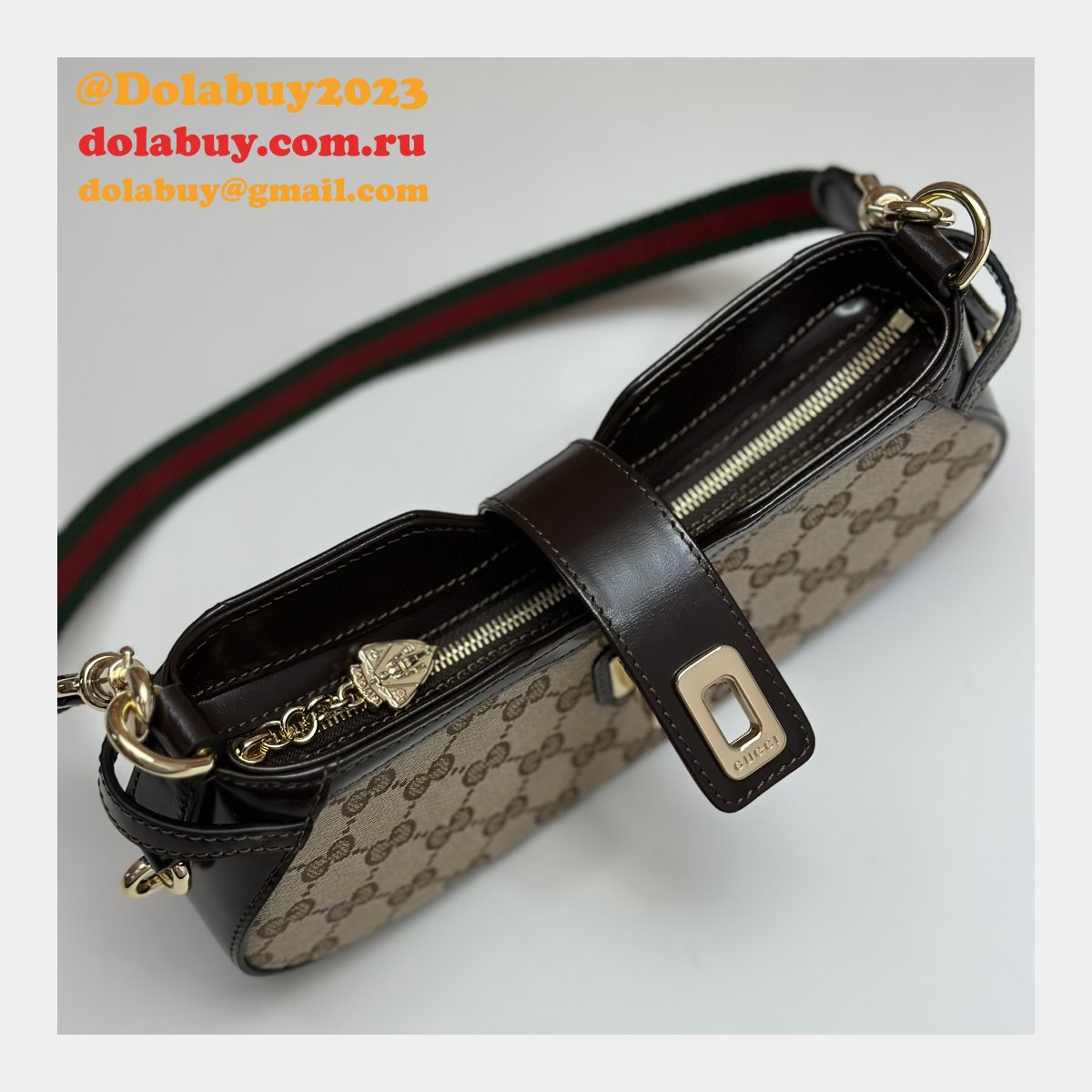 rosso ancora replica G*u*i moon side mini shoulder 786015 bag