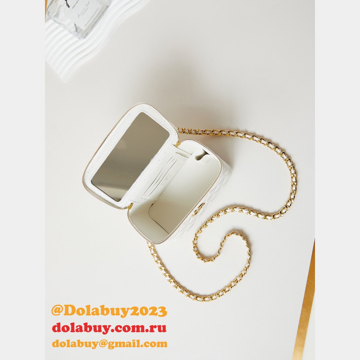 7 Star chane 24A lambskin Cosmetic bag AP3820