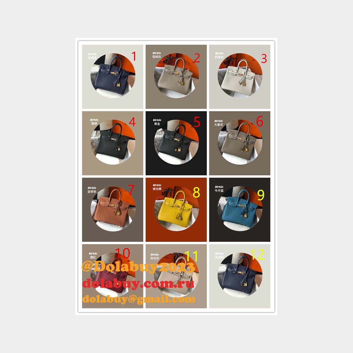 Quality Hermes Birkin Replica 25CM TOGO Leather Handbags UK