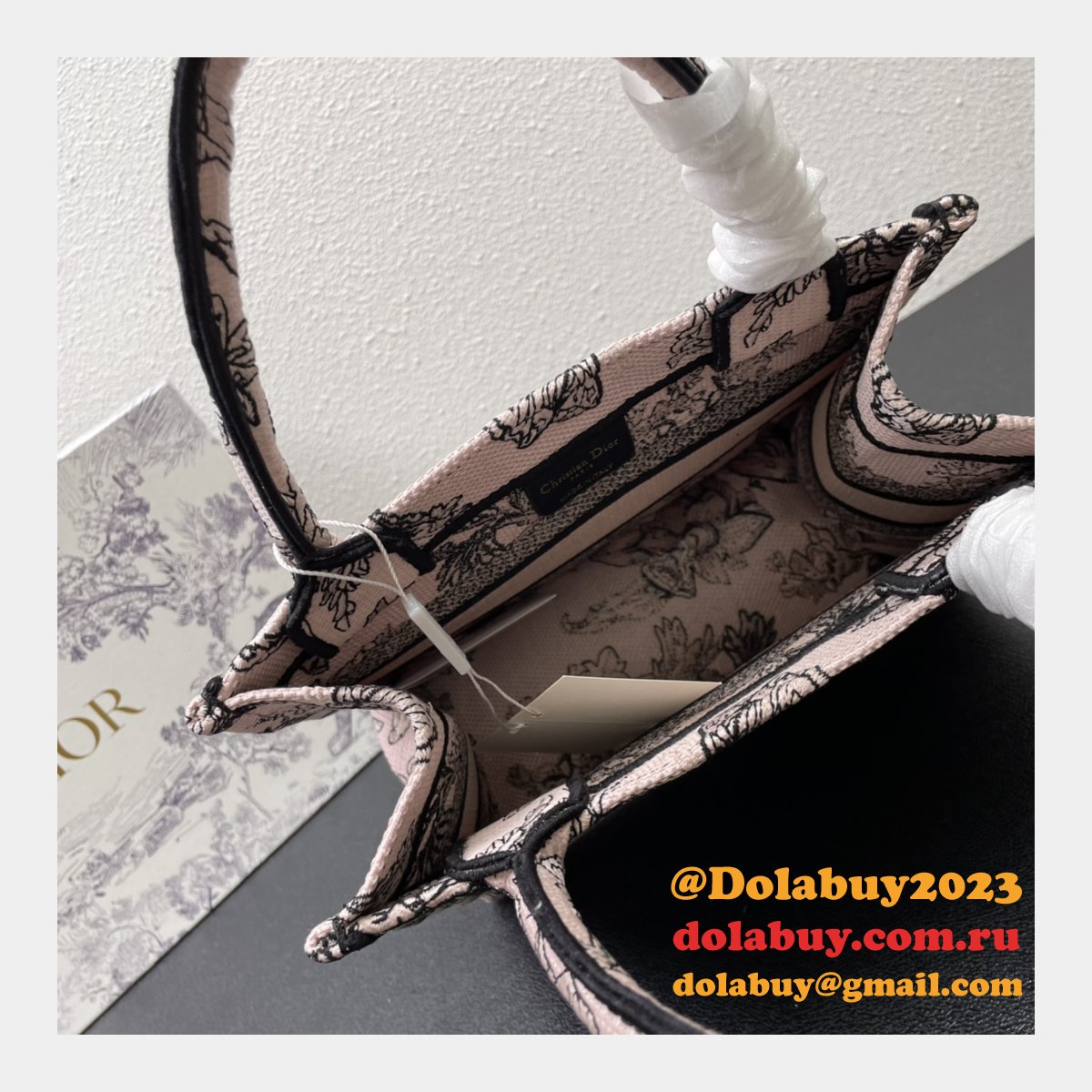 Perfect Designer DIOR CD BOOK TOTE Wholesale Inspired