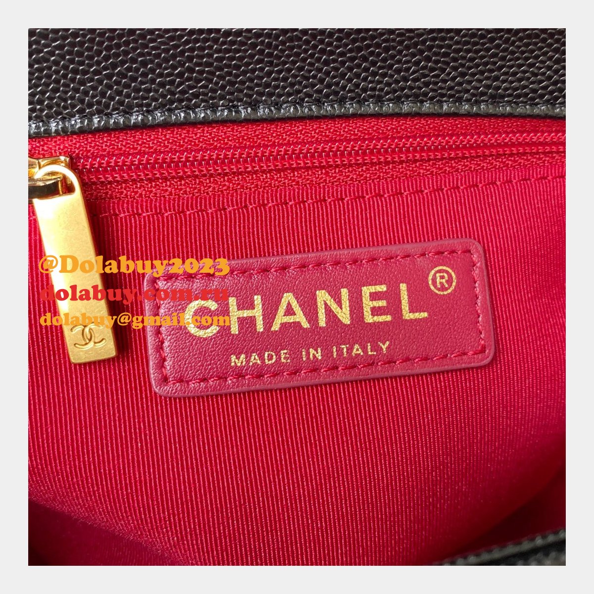 High Quality Designer Replica Mini AS2855 Flap Bag Iridescent Grained Calfskin & Gold-Tone Metal