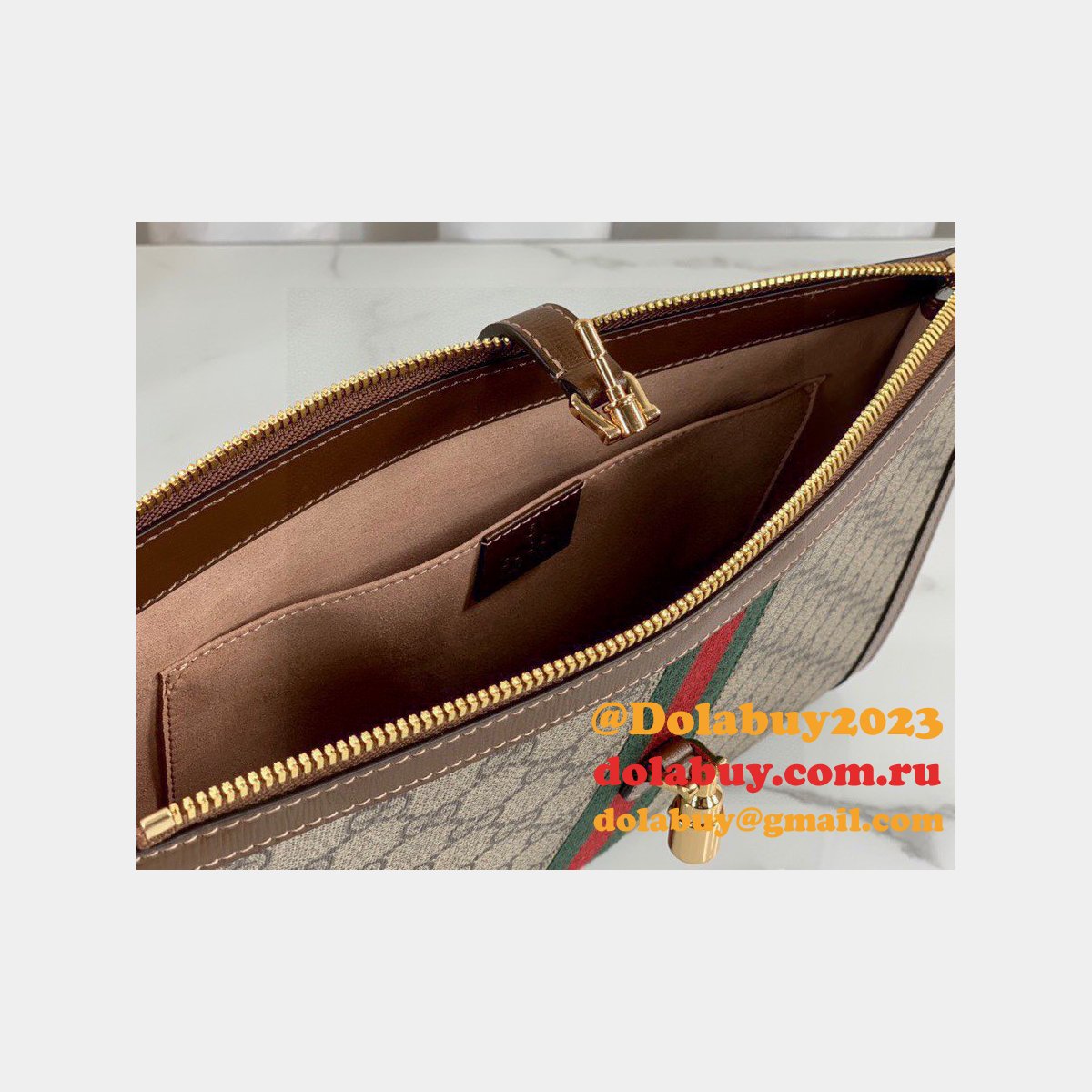 G*u*i high quality beige jackie 1961 pouch beige bag