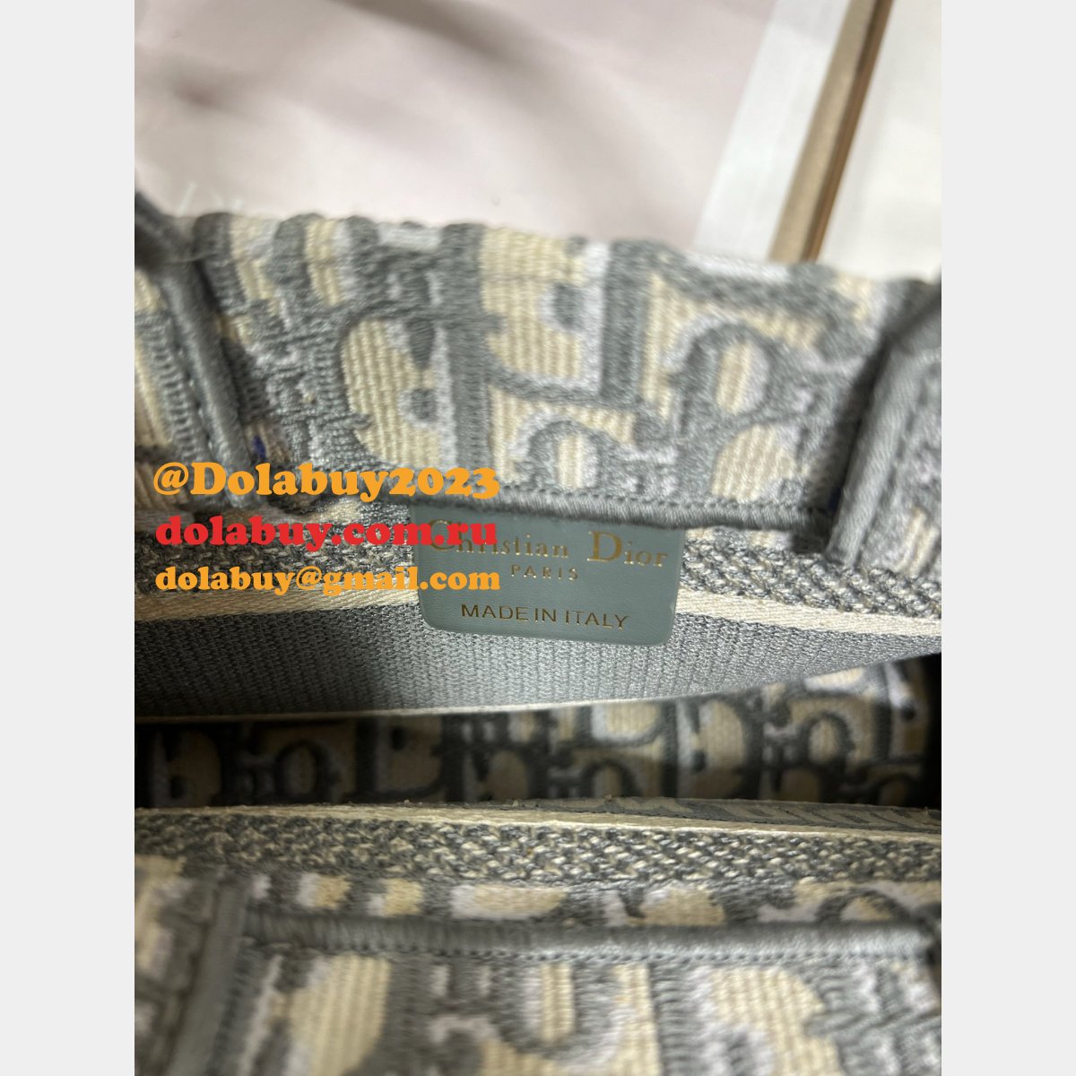 Christian Dior Perfect Cheap Replica Book Tote Paris Oblique Bag