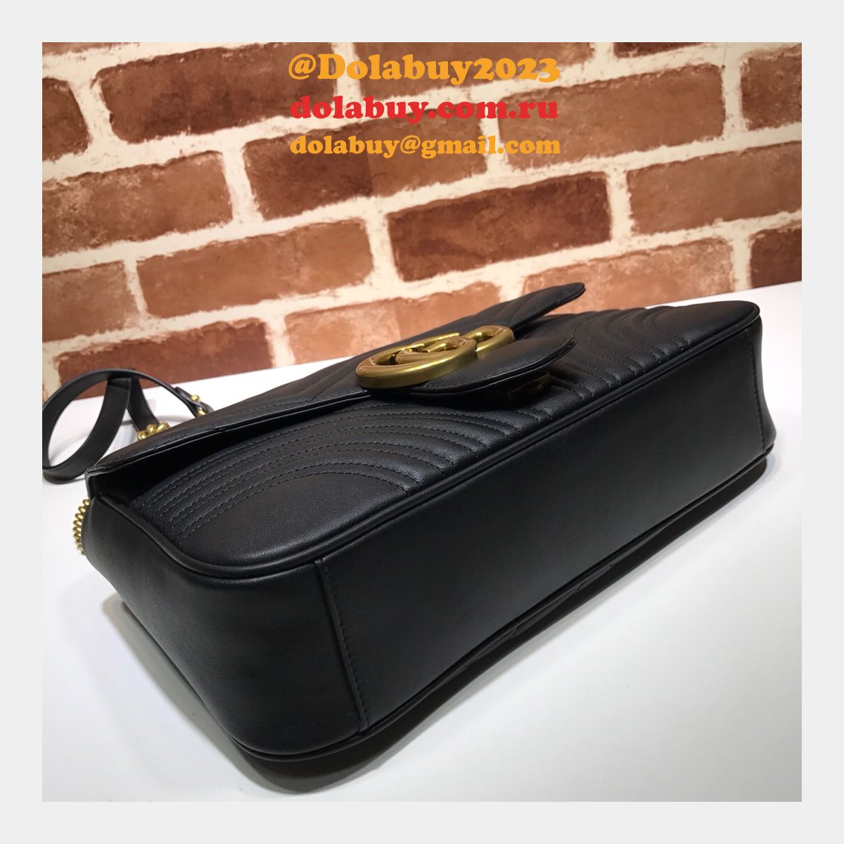 wholesale G*u*i replicas best 447633 leather gg marmont