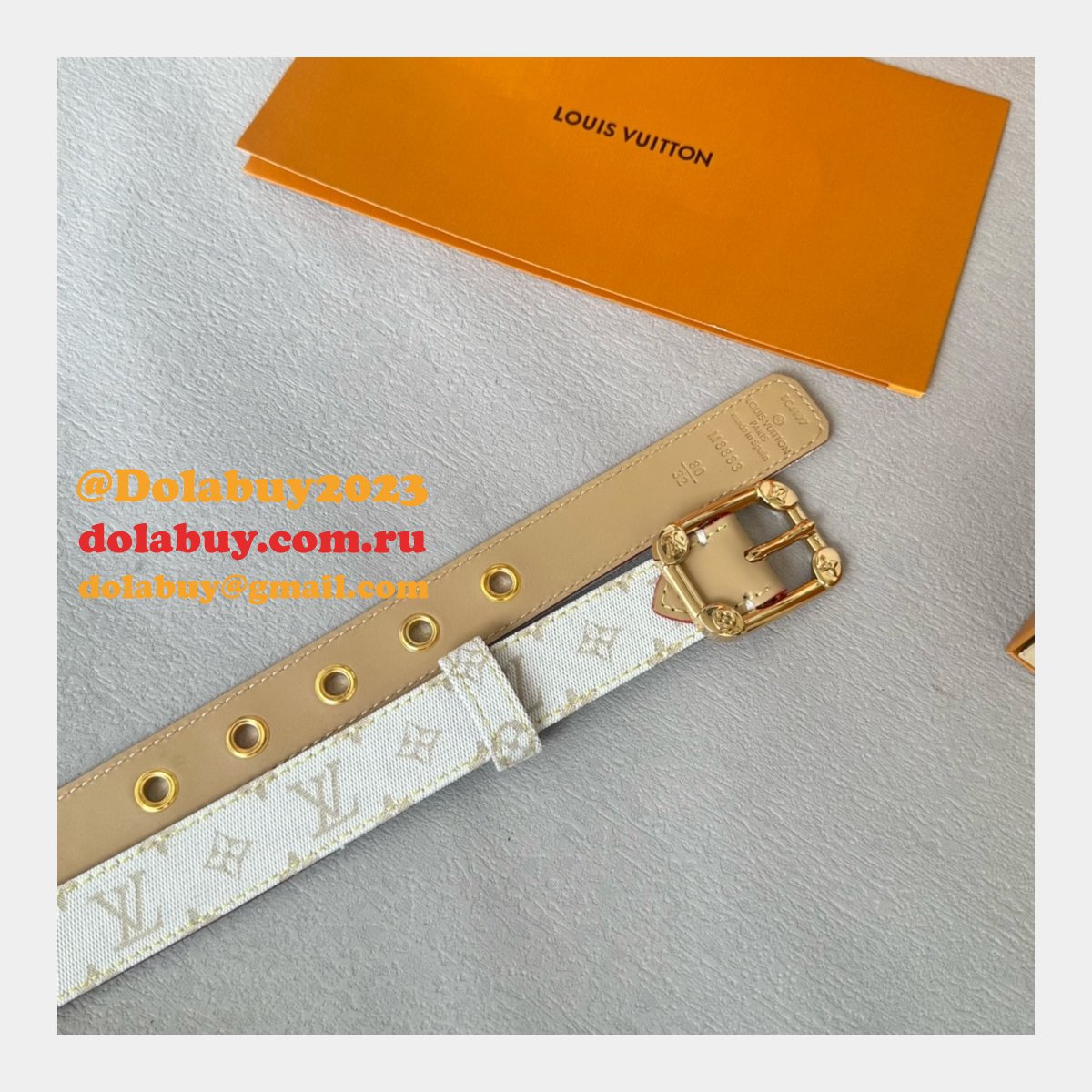 Cheap LOUIS VUITTON Monogram Women Belt 25MM