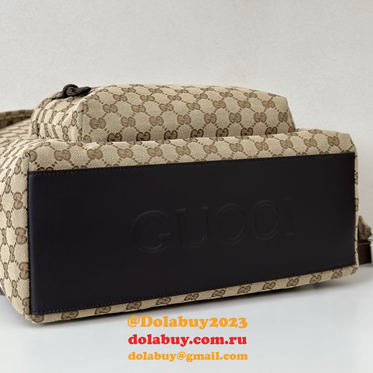 G*u*i medium gg backpack with web men 824624 replica bag