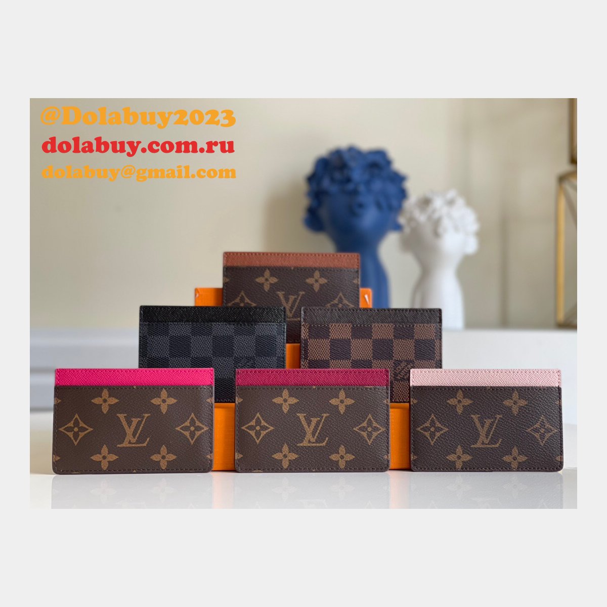 Knockoff LV Card Holder Monogram Canvas M61733