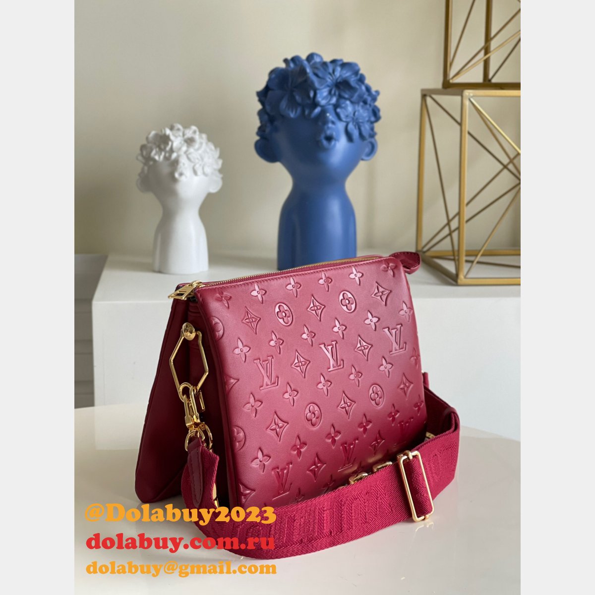 Louis Vuitton High Quality Designer Replica Coussin PM H27 Wine M59275 Bags