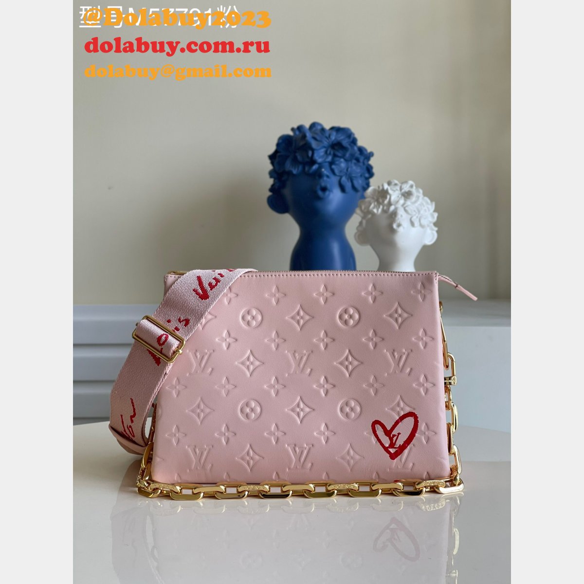 Luxury Louis Vuitton replica M58739 Coussin PM Monogram Lambskin Handbags