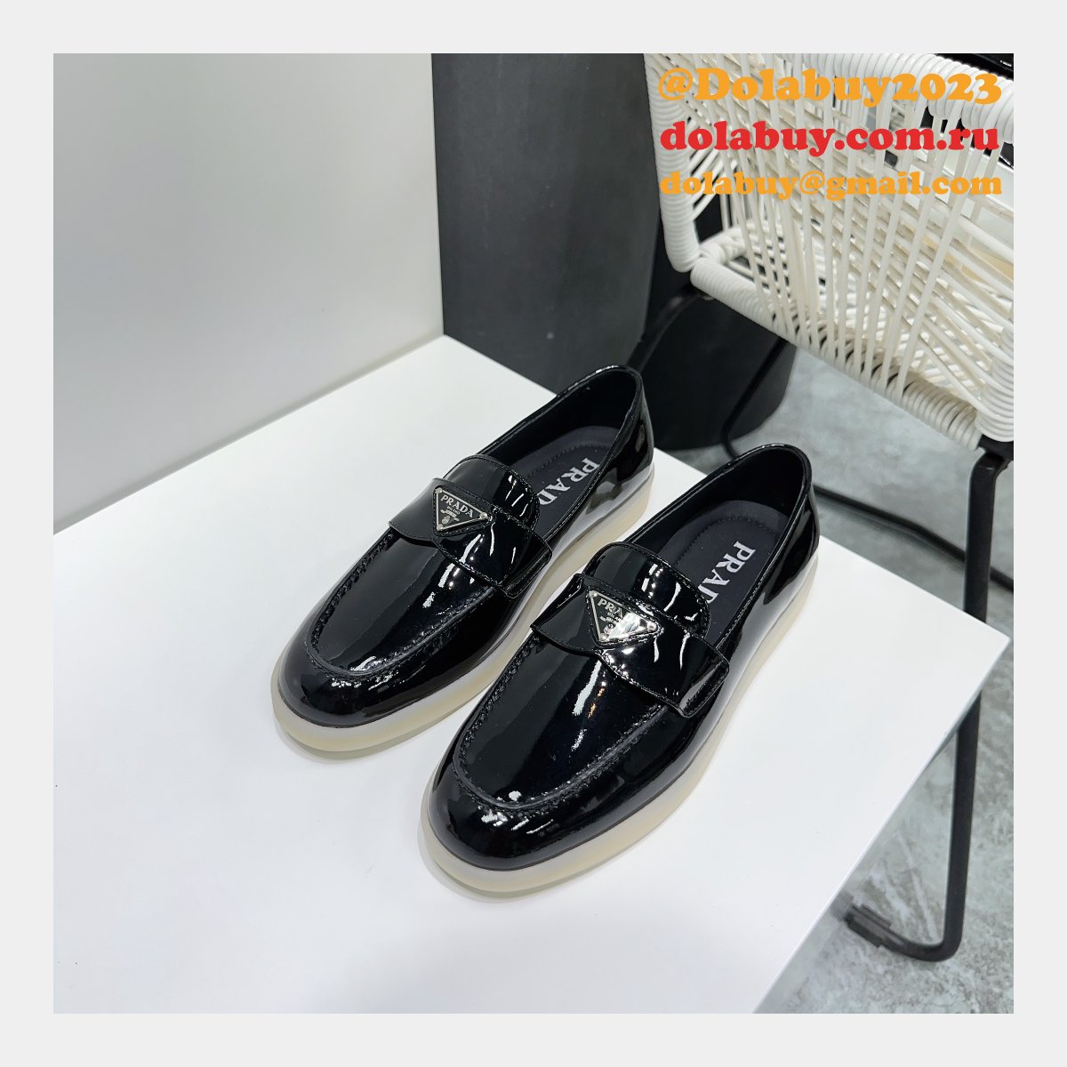 Best Quality Prada Saint-Tropez Replica Luxury Designer Shoes
