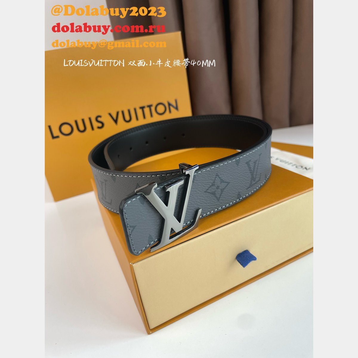Wholesale Top Louis Vuitton Designer Belts 40MM