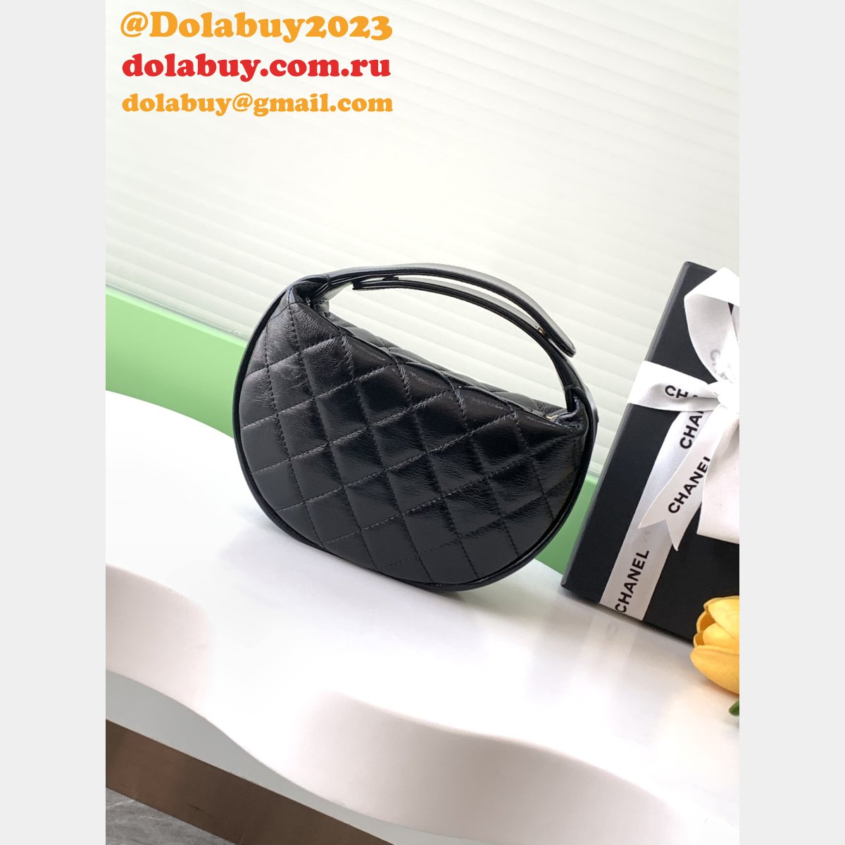 Copy Best AP4058 Shiny Pouch 1:1 Mirror Bag