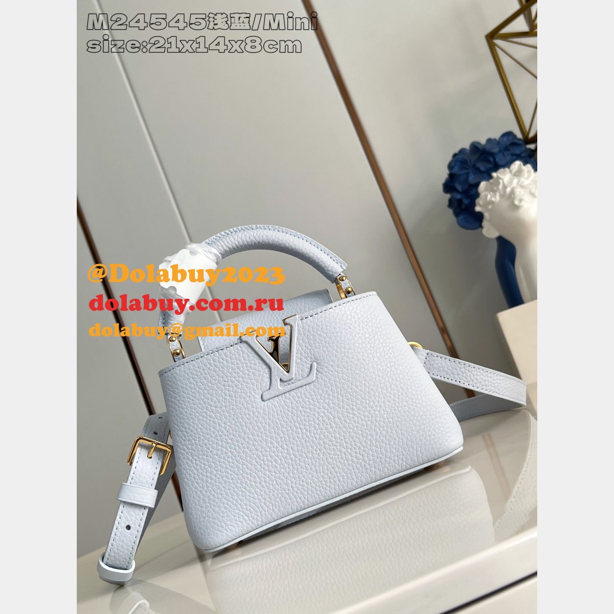 Louis Vuitton Capucines BB Taurillon Leather M24545 Replica Handbags