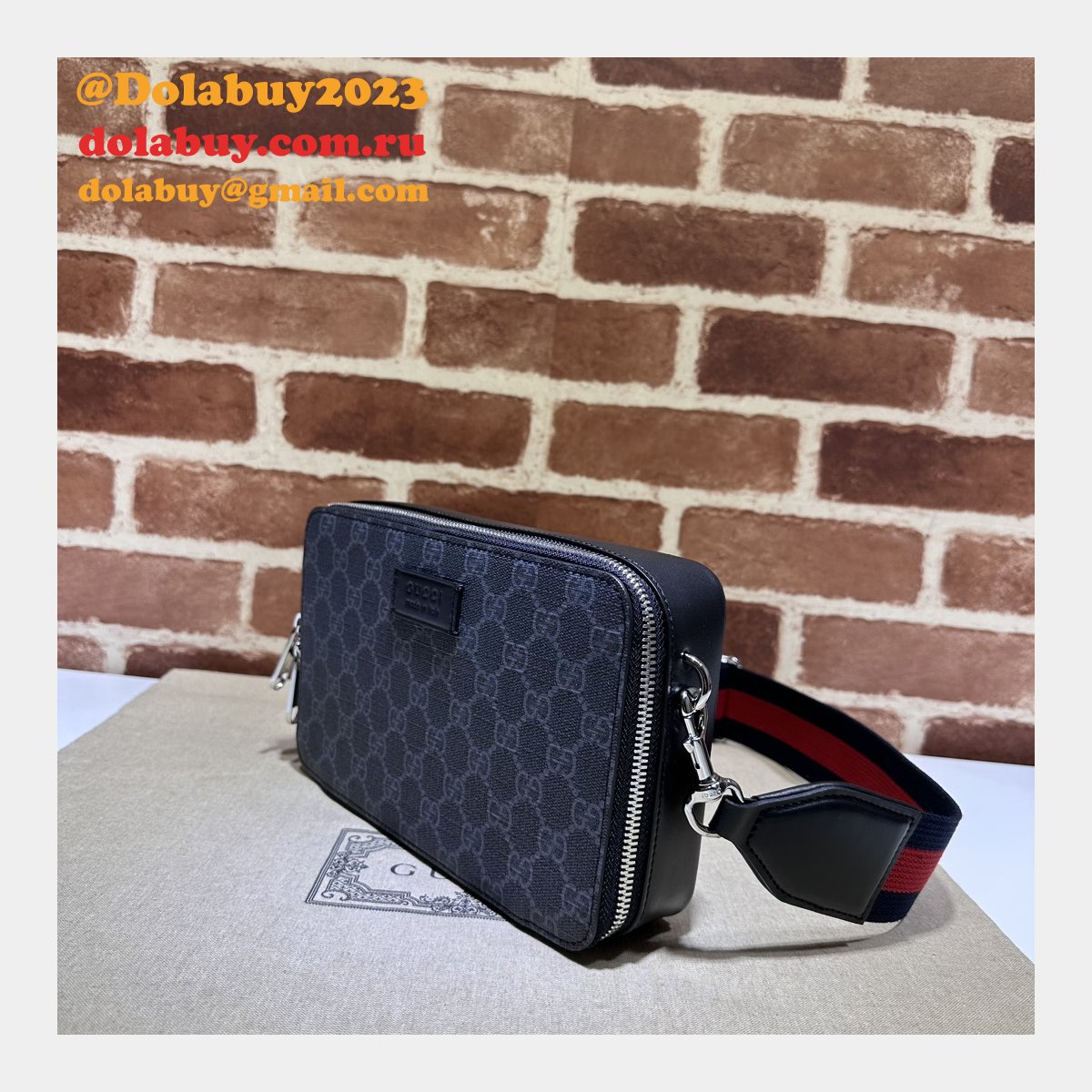 gg supreme leathergoods G*u*i replicas 774161 mens shoulder bag