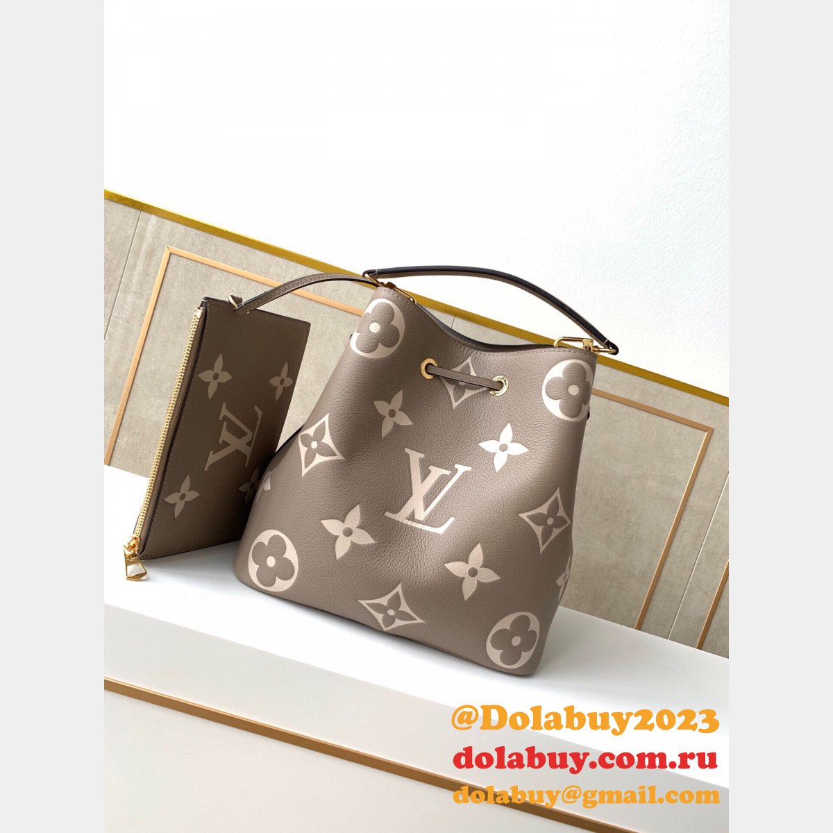 Louis Vuitton Replica NéoNoé MM Monogram Empreinte Leather M45497 Bags