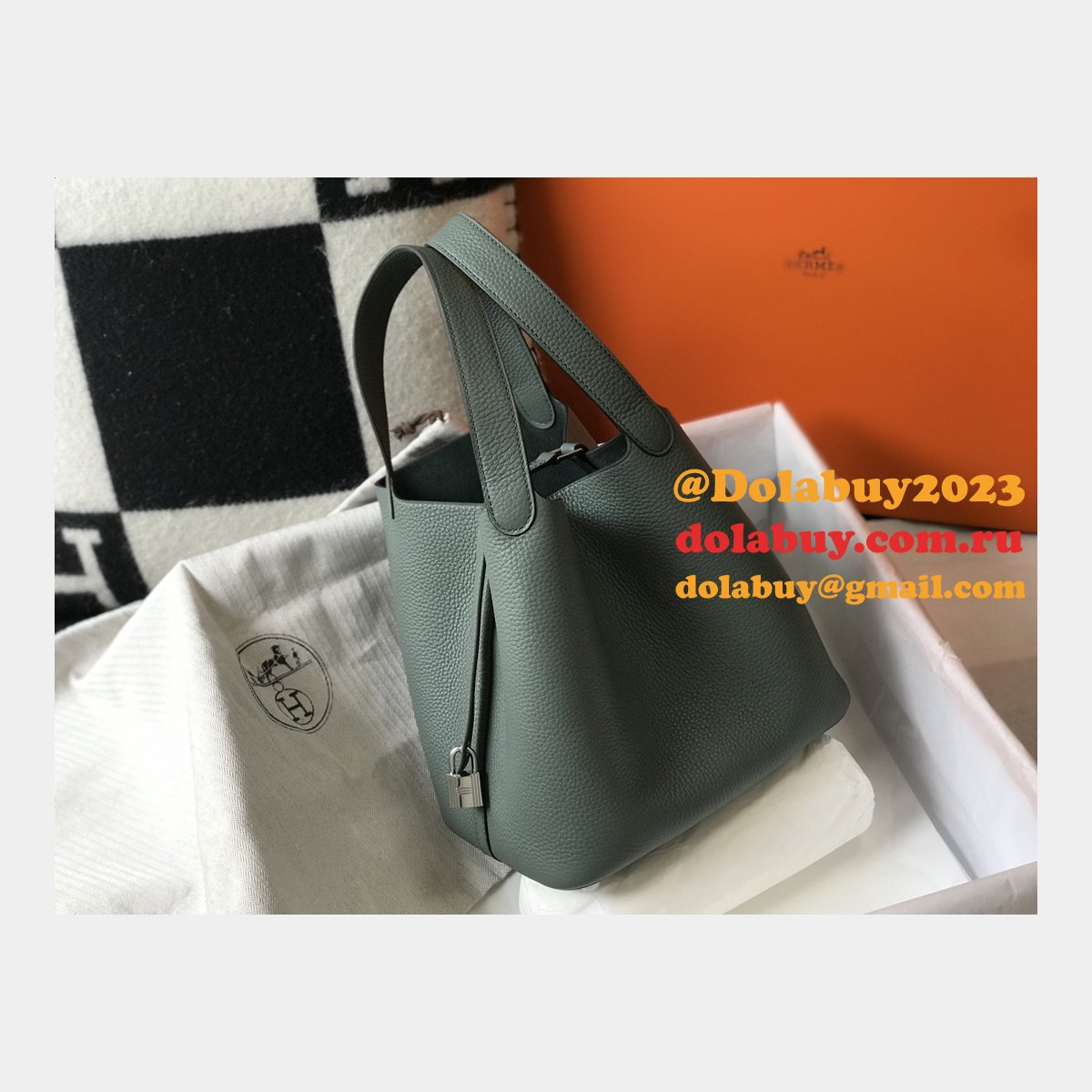 Designer Hermes Picotin Bags 18/22CM Silver Replica Best Online