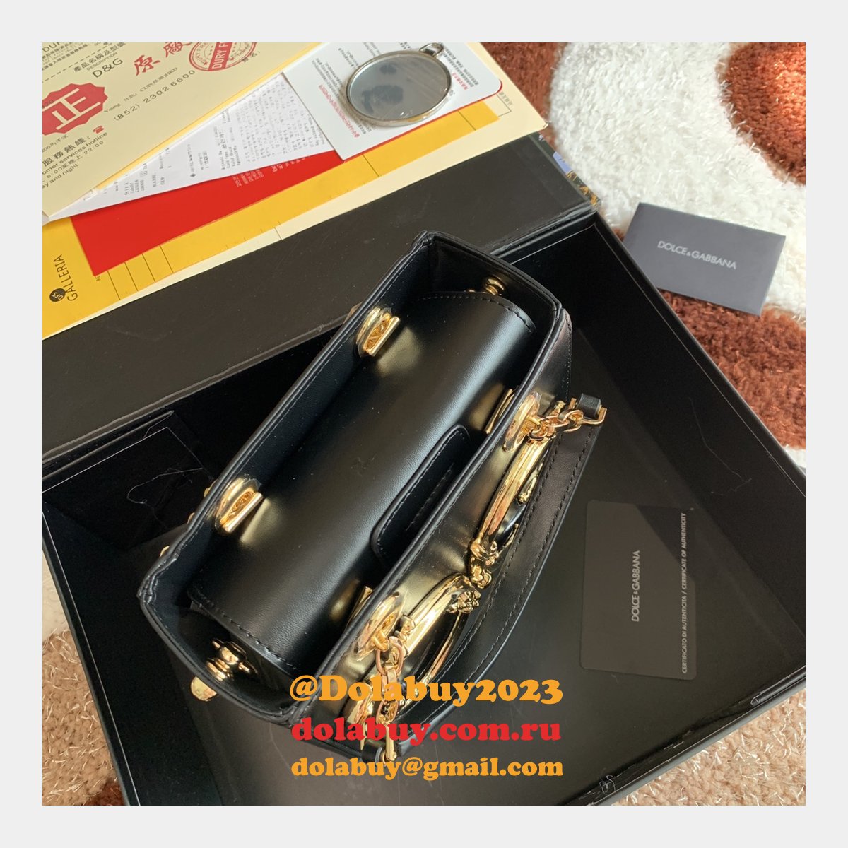 Designer Replica Dolce & Gabbana Drawstring Tote DG Girls 5180 Bags