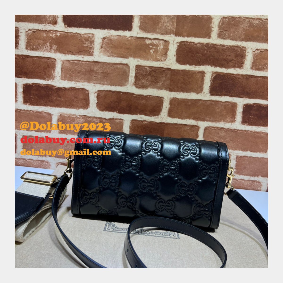 G*u*i design 724529 gg matelasse replica top bag