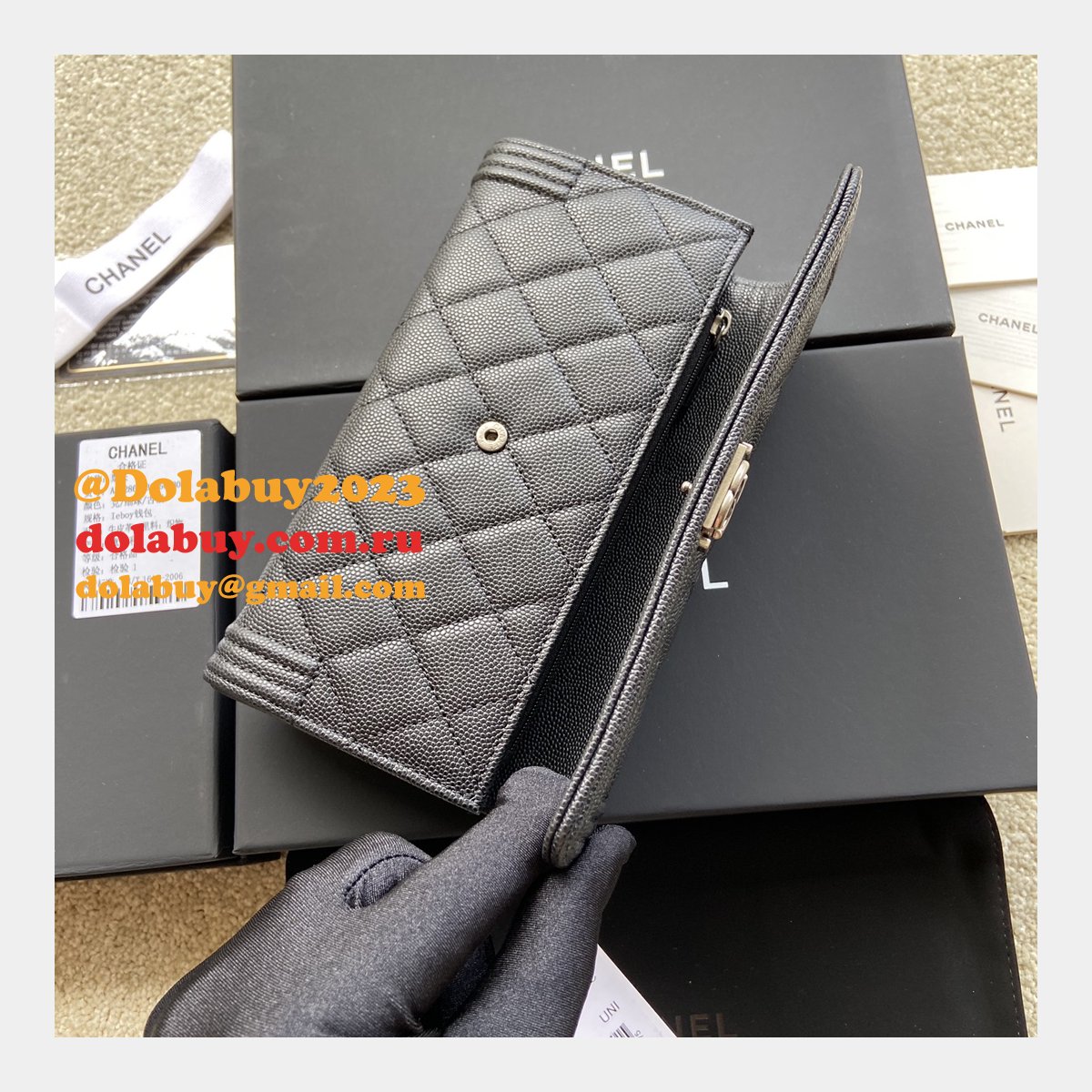 Perfect Knockoff CC LONG WALLET A80286