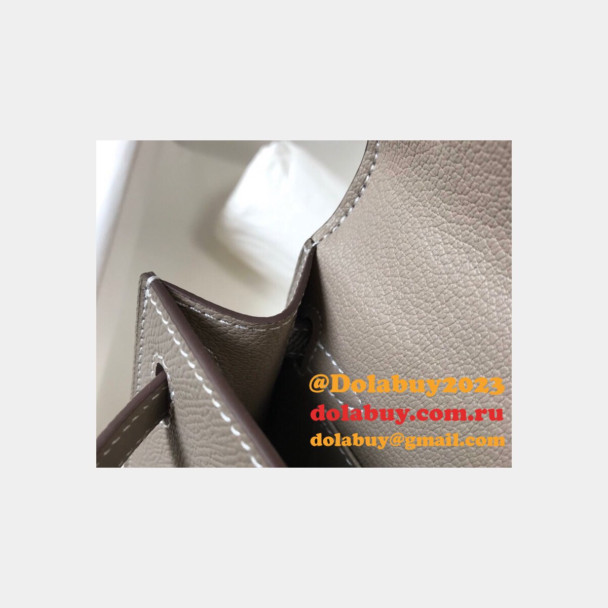 AAA Replica Hermes Mini Kelly Grey Bags