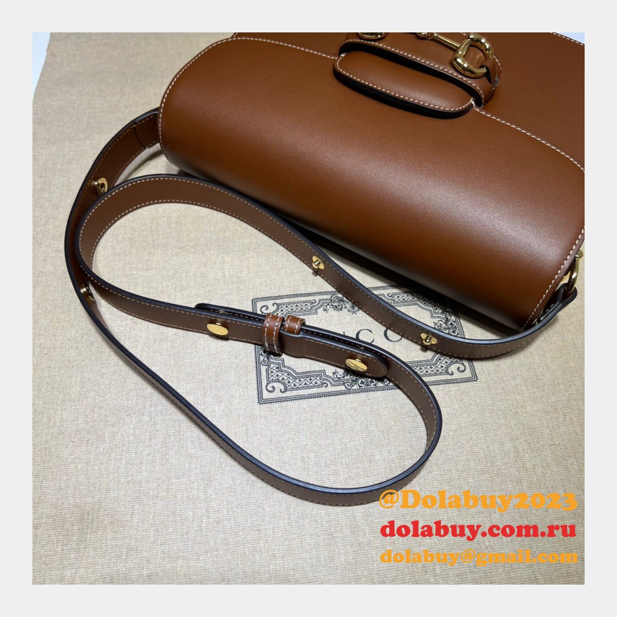 G*u*i 1:1 replica designer gg supreme 602204 1955 horsebit shoulder bag