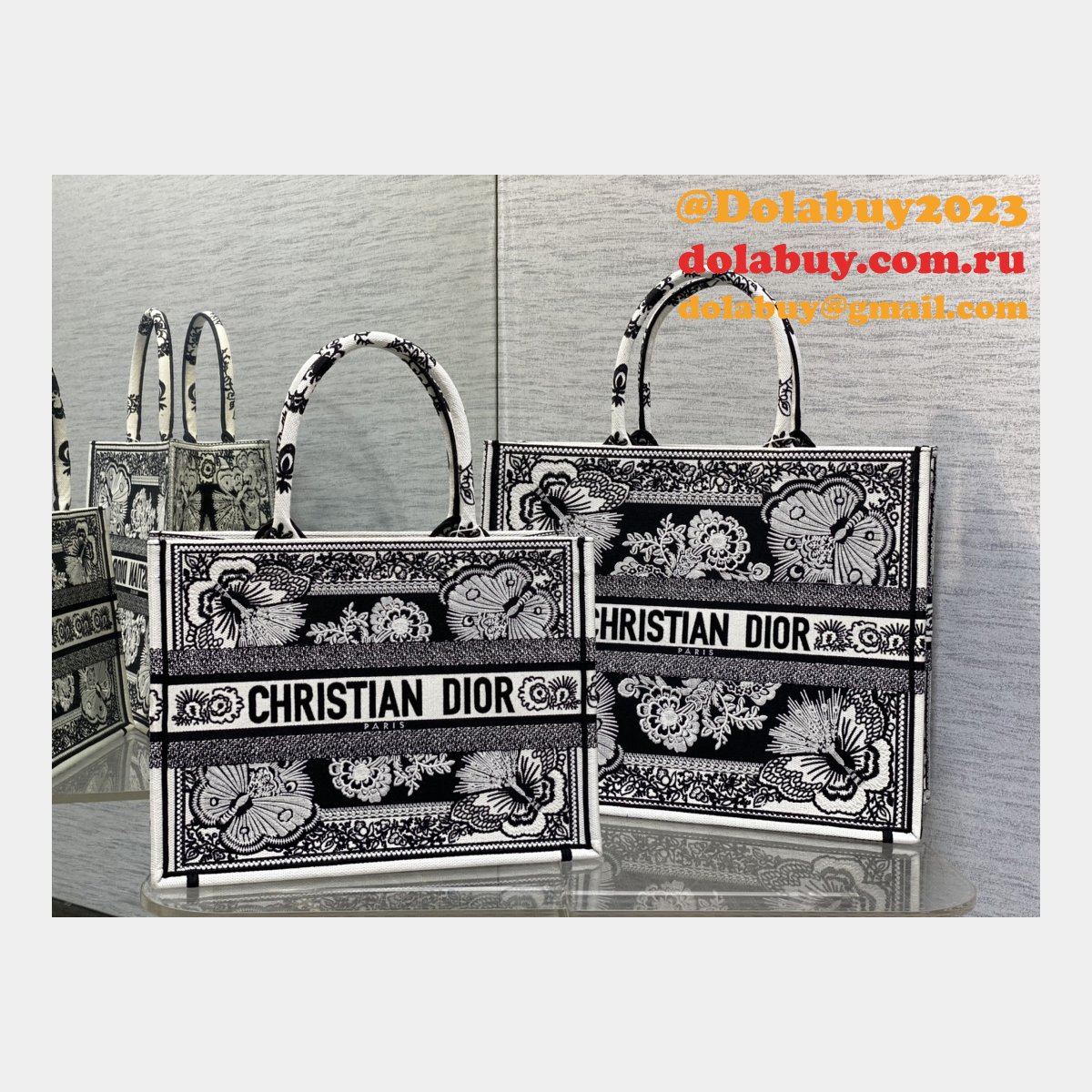 Replica CD Book Tote Dior Designer Tote for Sale