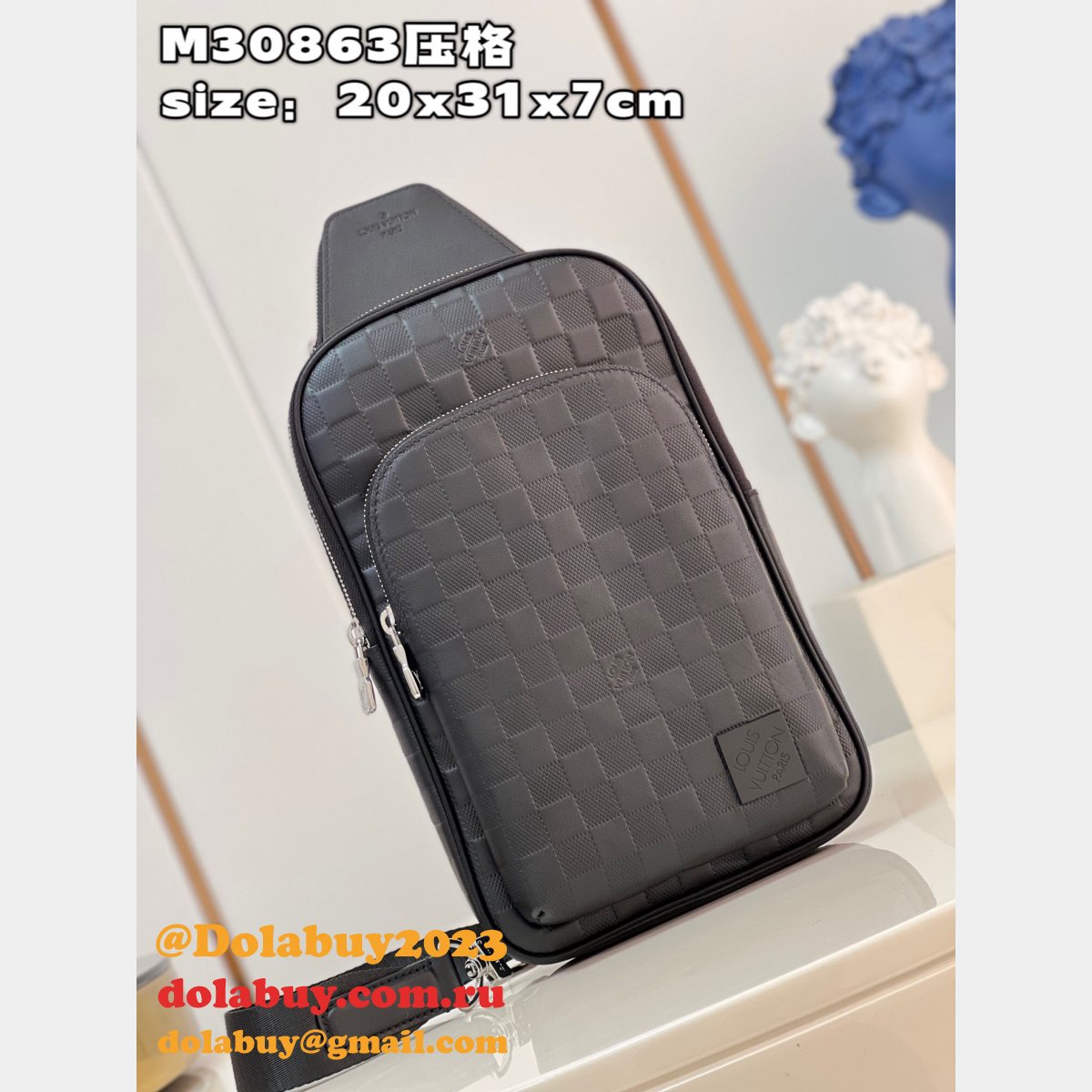 Find Louis Vuitton Replicas Avenue Slingbag Taiga M30863 Bags