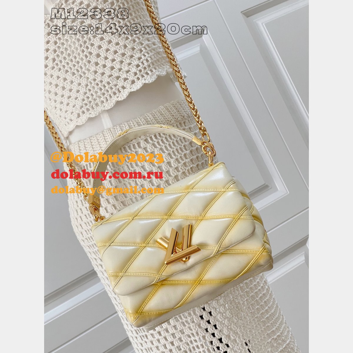 Best AAA+ M12004 Louis Vuitton GO-14 PM 1:1 Mirror Bag