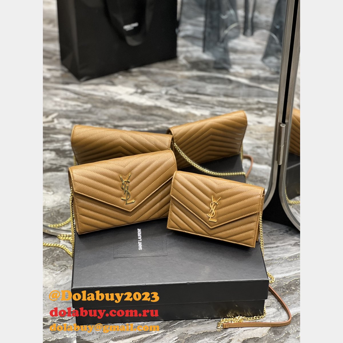 Replica YSL Saint Laurent Monogram 393953 Woc Wallet Fashion Bag