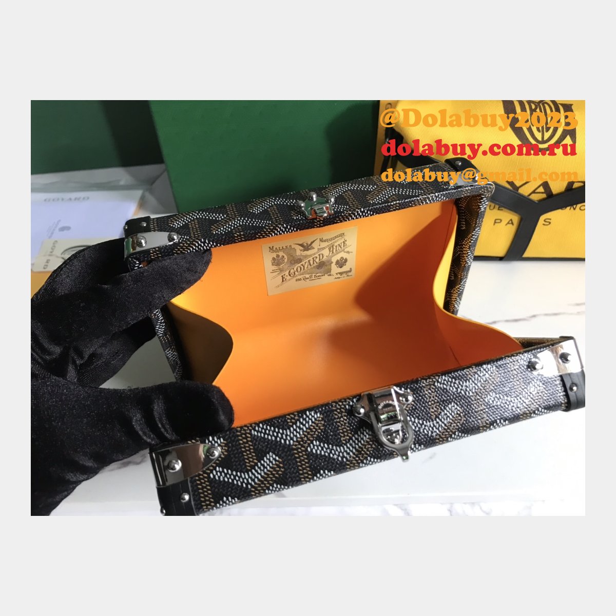 Best Quality 020177 Minaudière Goyardine Replica Goyard bags