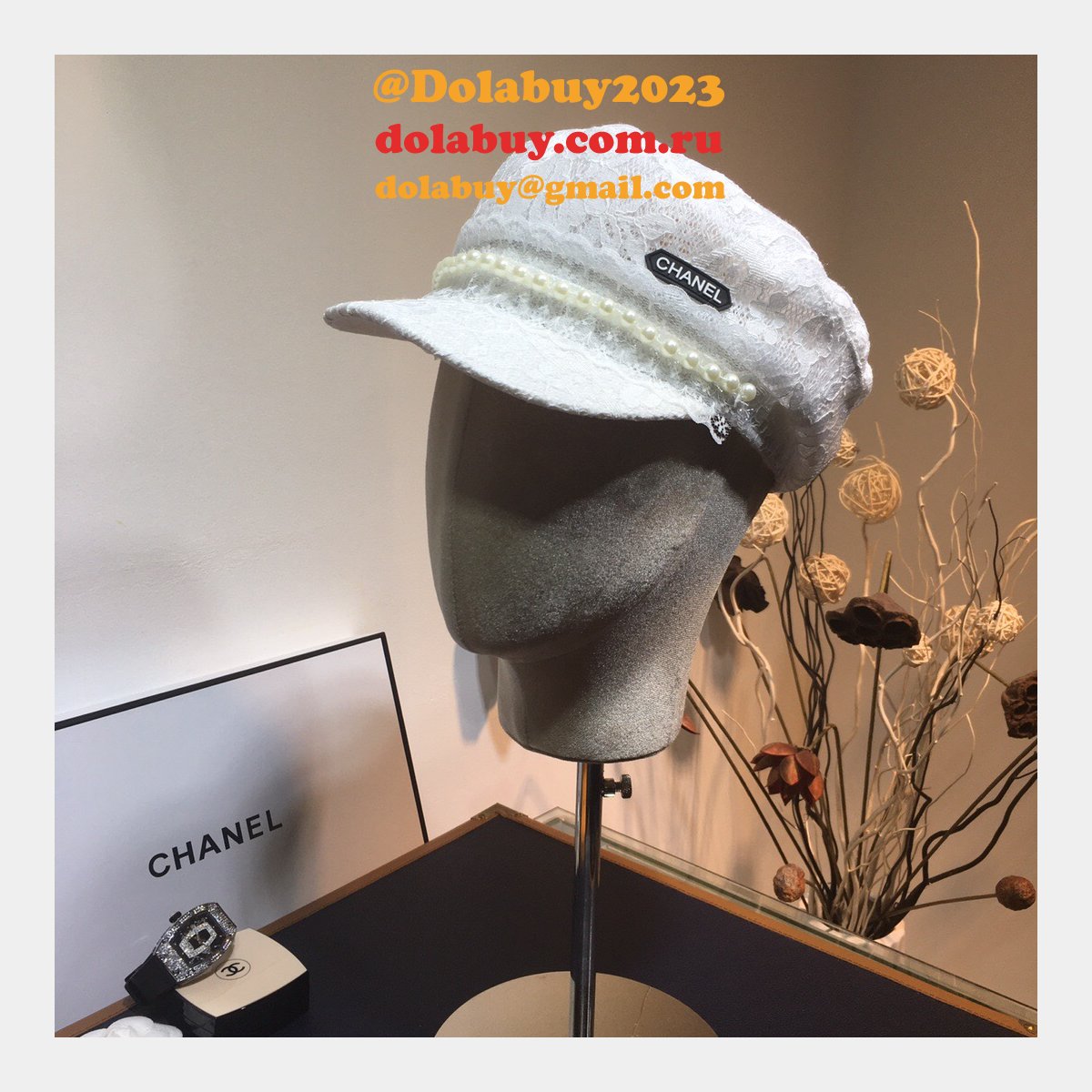 7 Star CC Replica Lace flower cap