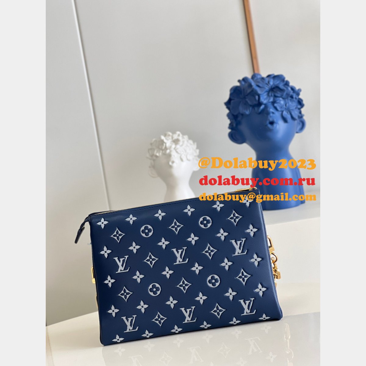 Louis Vuitton Replica Coussin Women M59392 Navy Blue Handbags