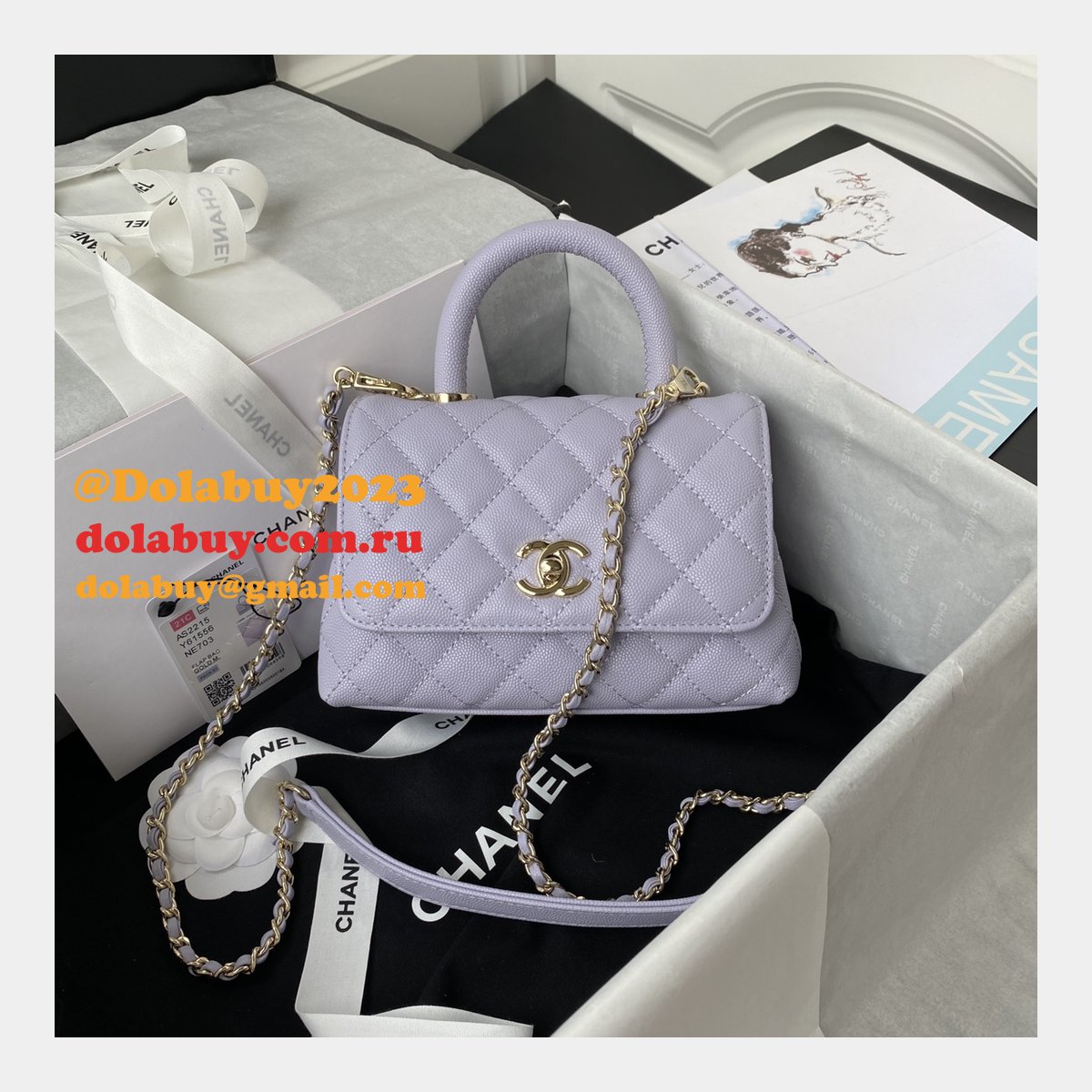 Dolabuy Replica Bags Online AS2215 CAVIAR Bag 19cm