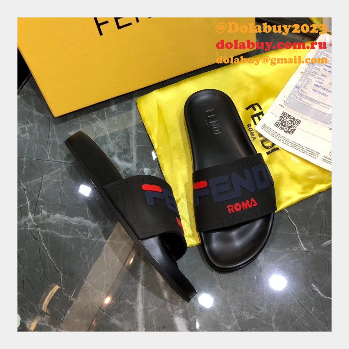 fashion F**di casual slippers