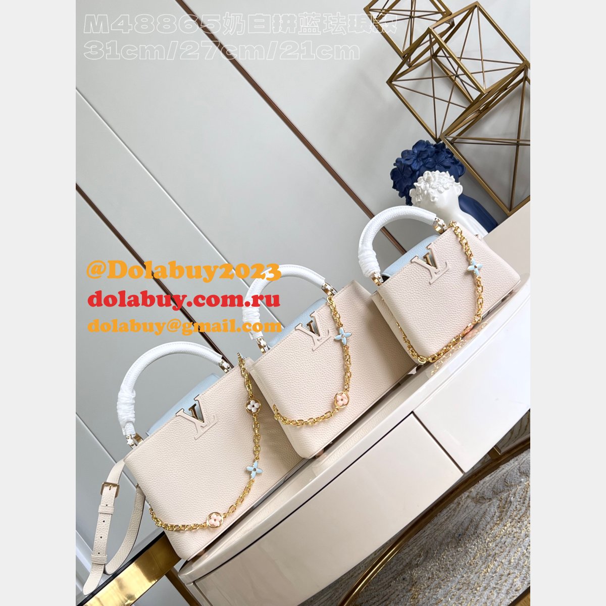 Louis Vuitton Capucines Wholesale Original M48865 Replica Bag