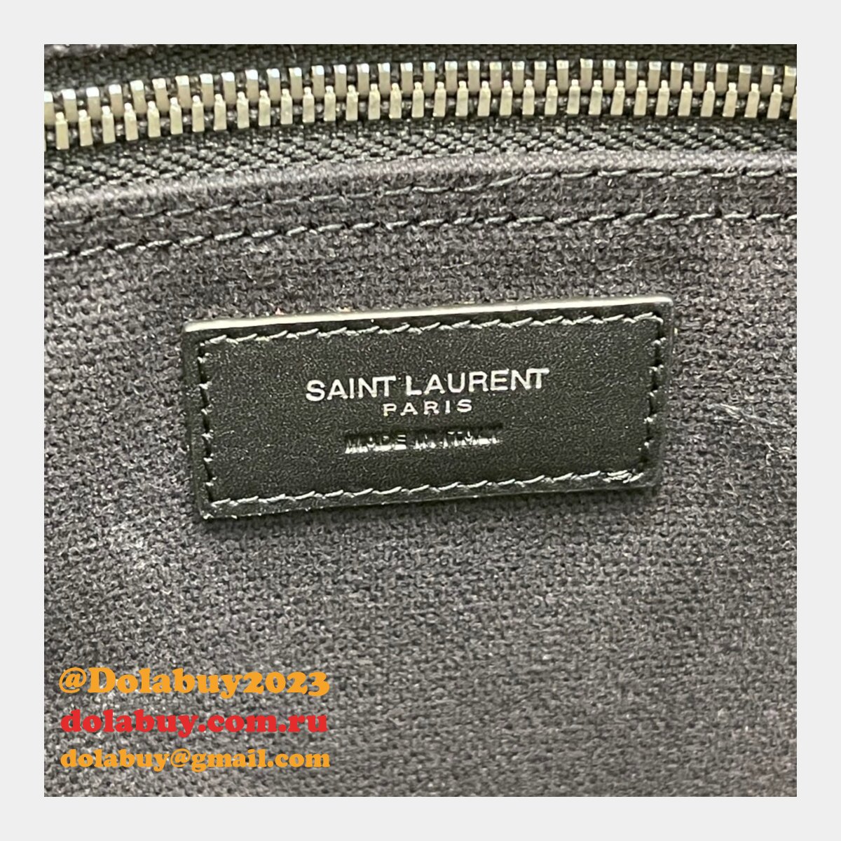 Buy Replica YSL Rive Gauche Shopping 631682 Bag In Linen and Cotton Online