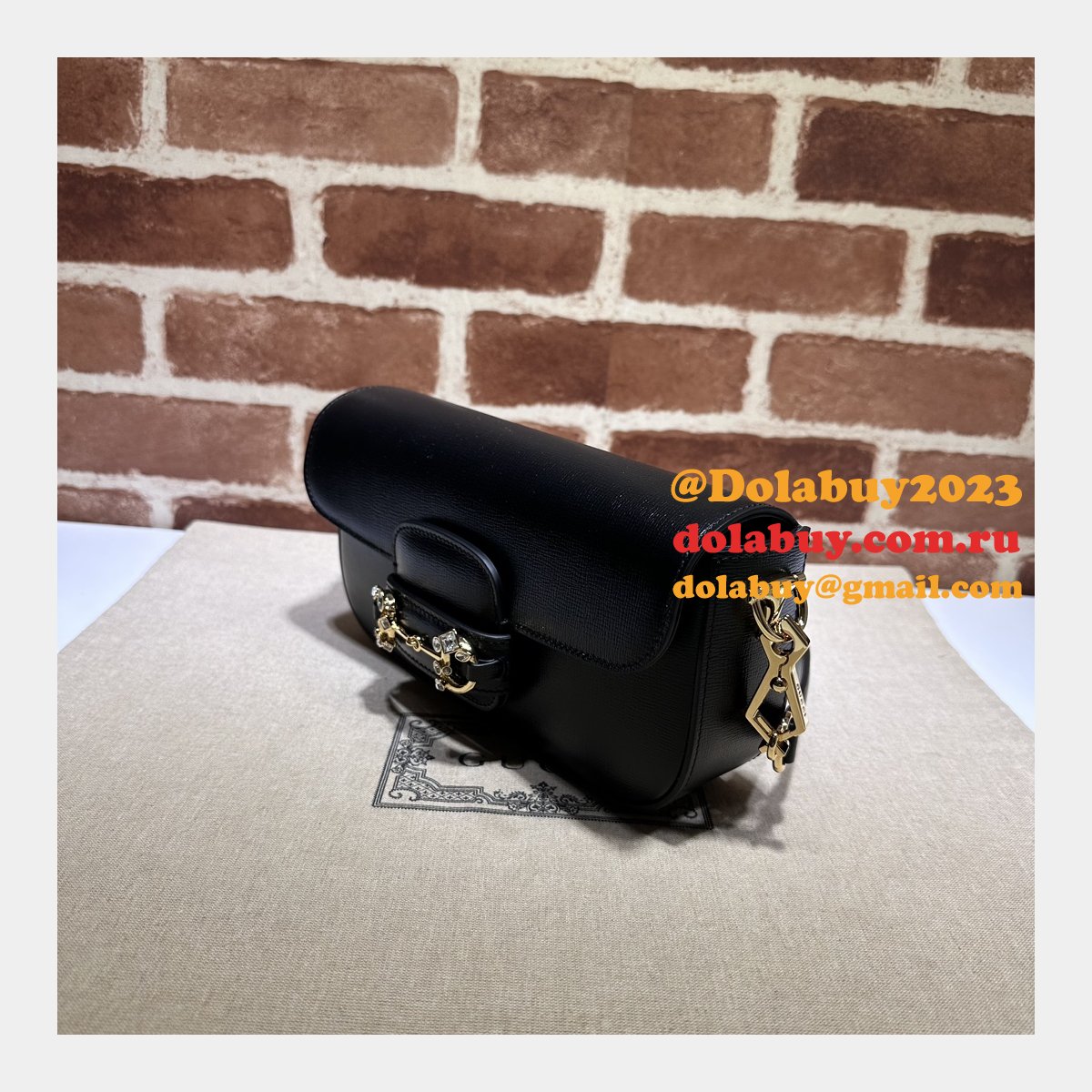 replica G*u*i horsebit 1955 shoulder chain 735178 designer bag