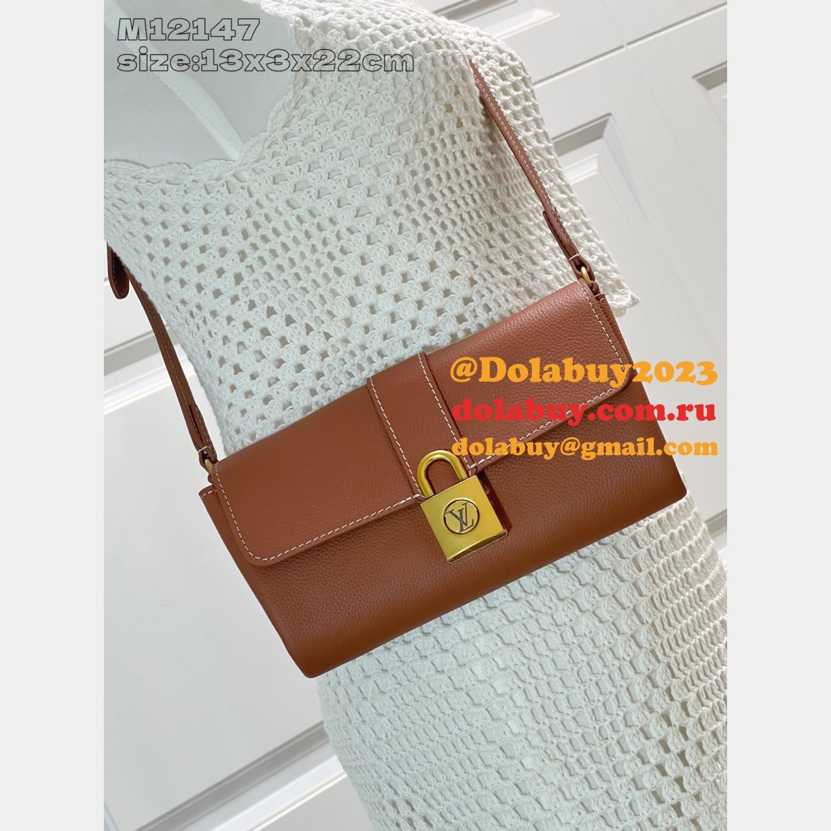 Louis Vuitton Designer Wallet On Chain Low Key M12147 Brown Bag