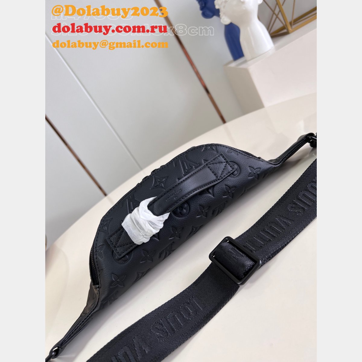 Rush Bumbag Belts M47058 Black Louis Vuitton Copy Shoulder Bags