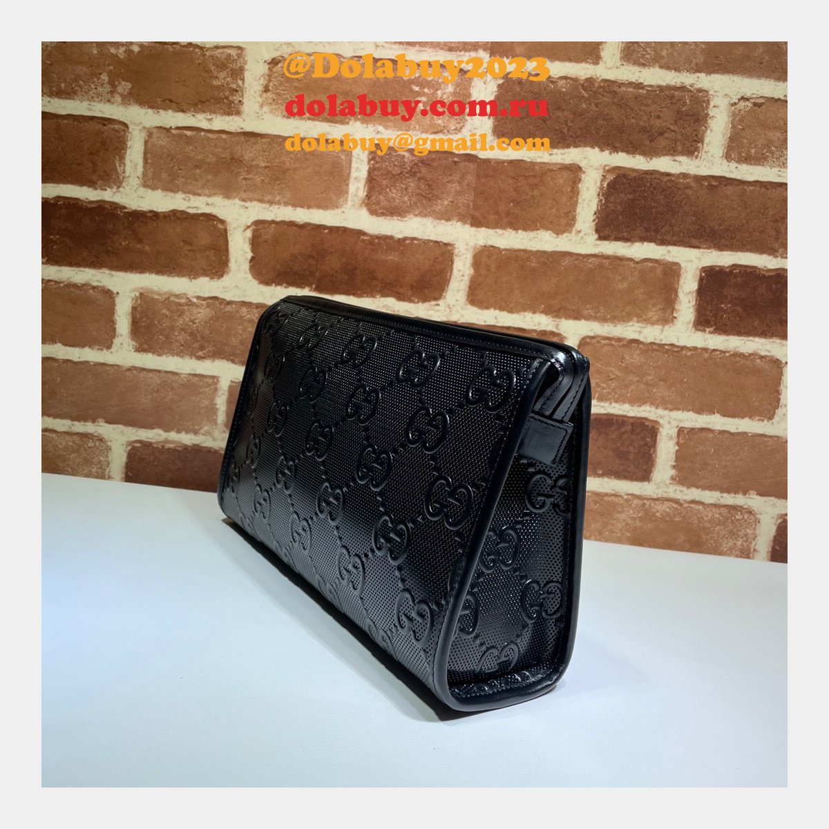 G*u*i replica black gg embossed mini 625568 bag